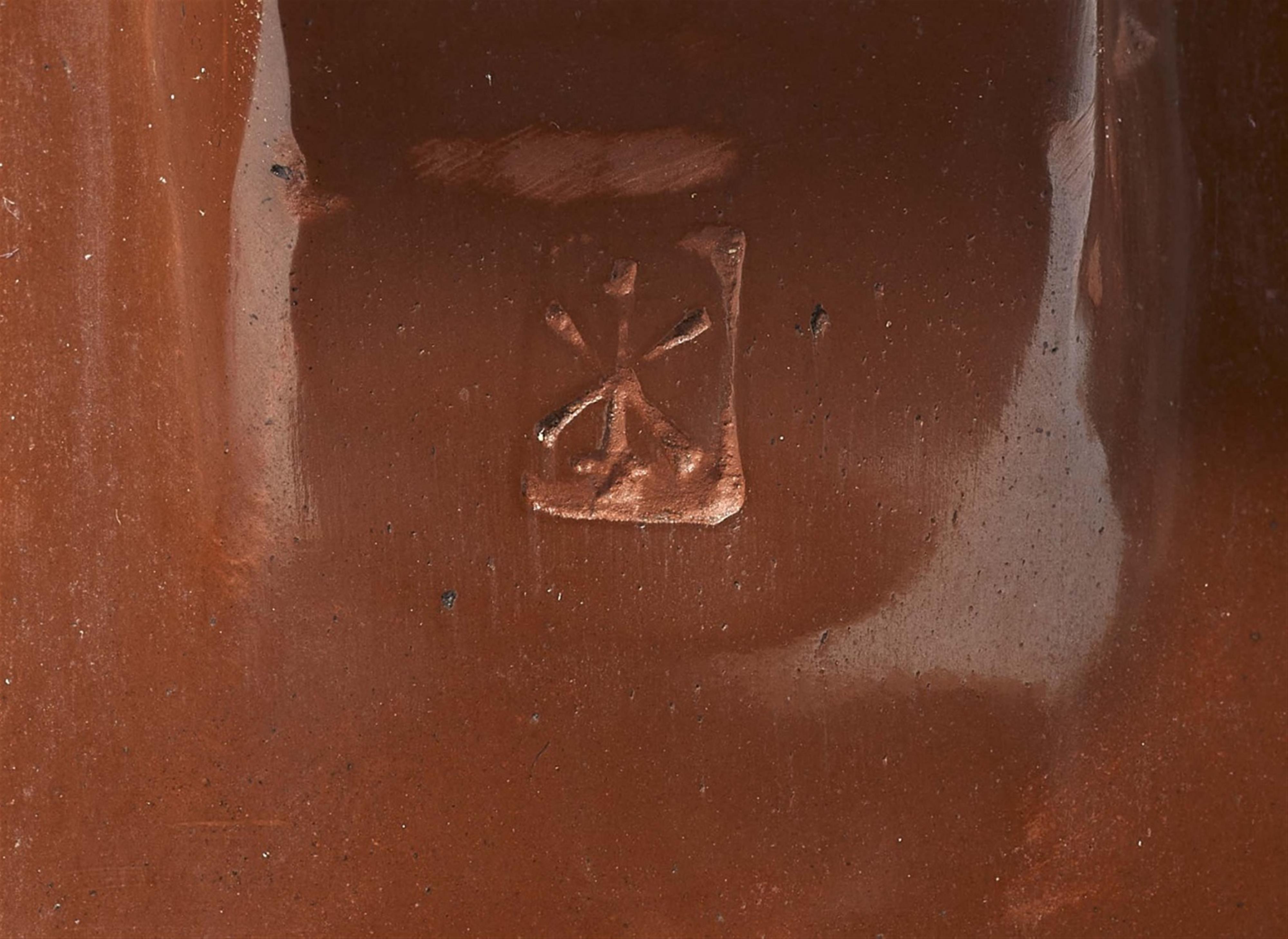 A rare Böttger stoneware jug - image-2