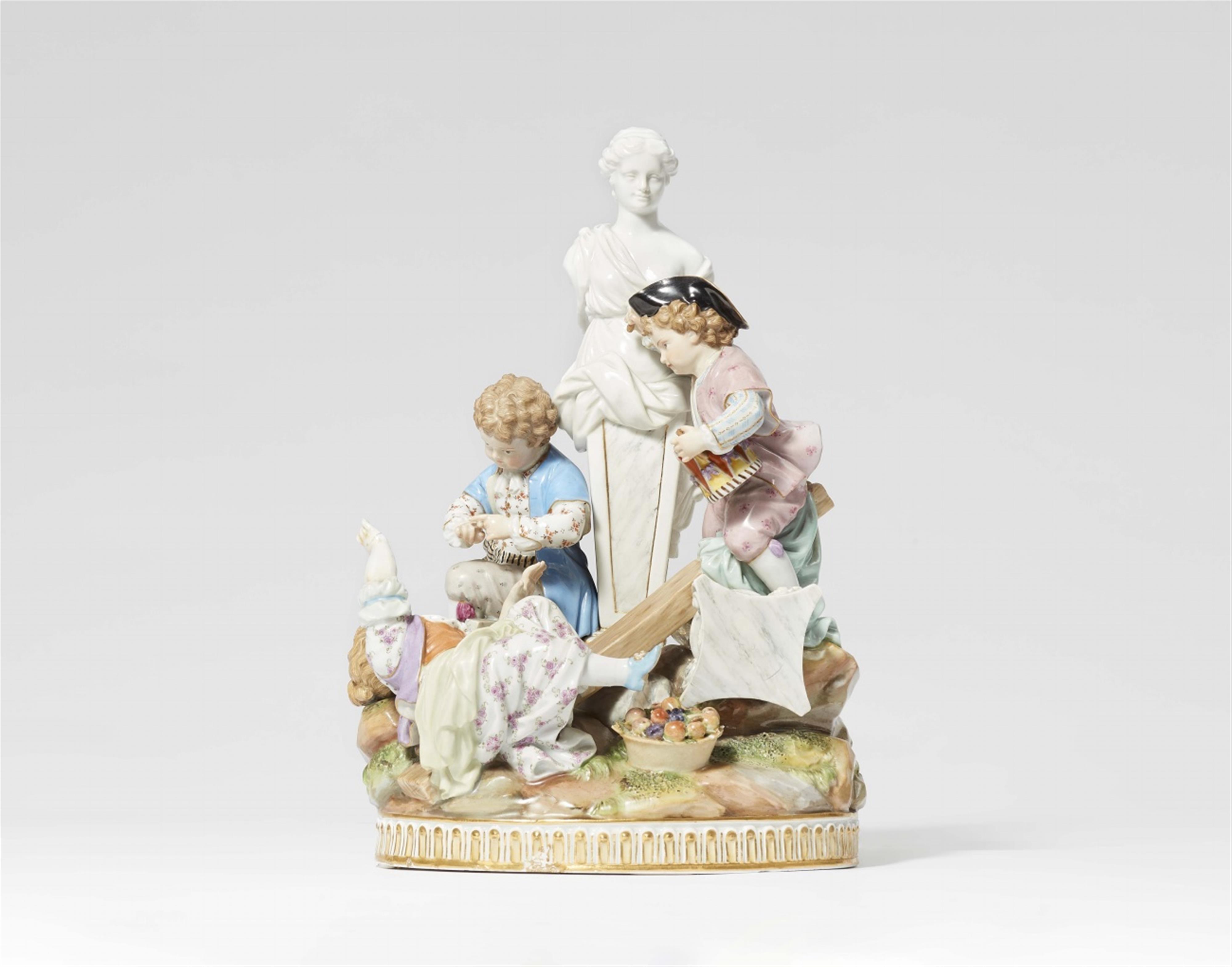 A Meissen porcelain group 'The Swing' - image-1