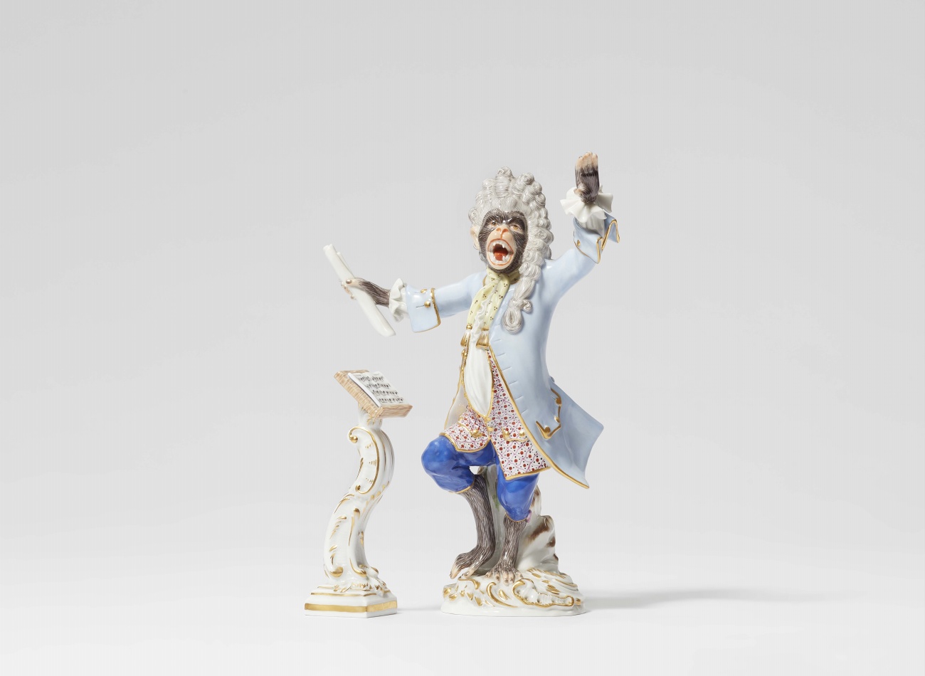 A large Meissen porcelain monkey band - image-2