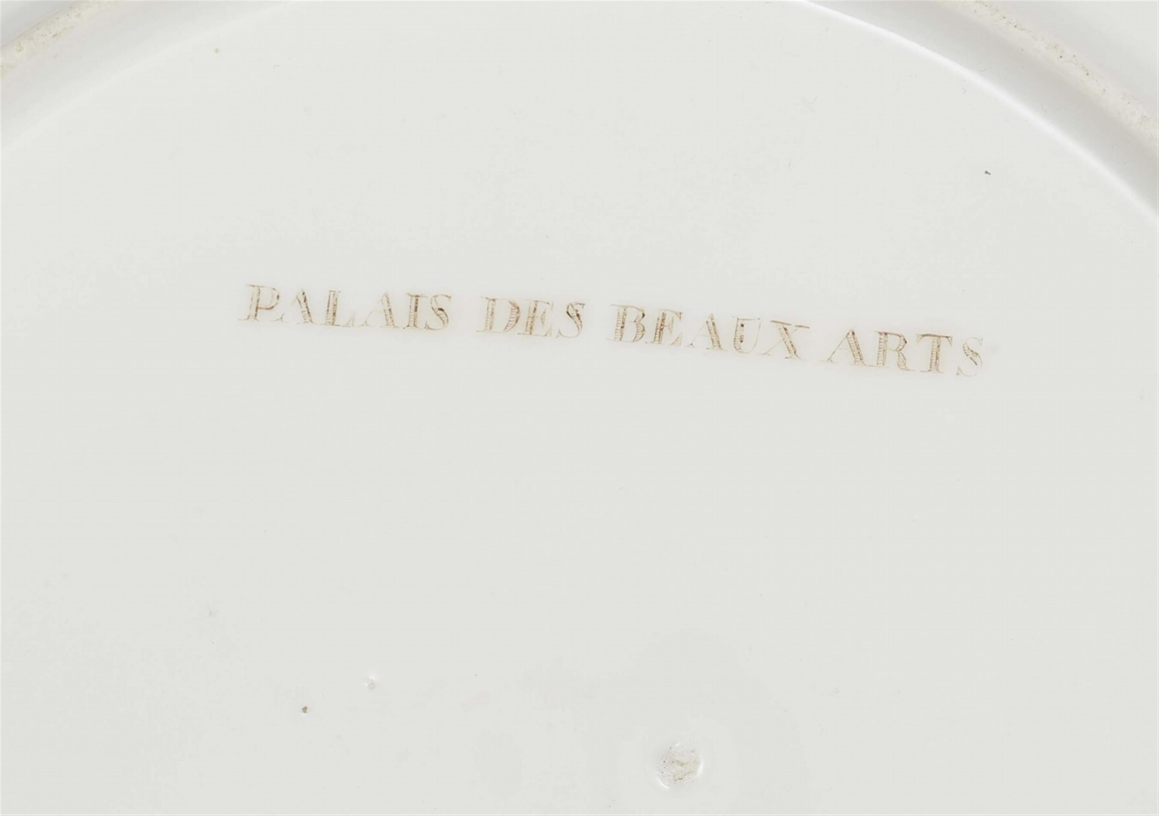 A porcelain plate with a view of the Collège des Quatre-Nations - image-2