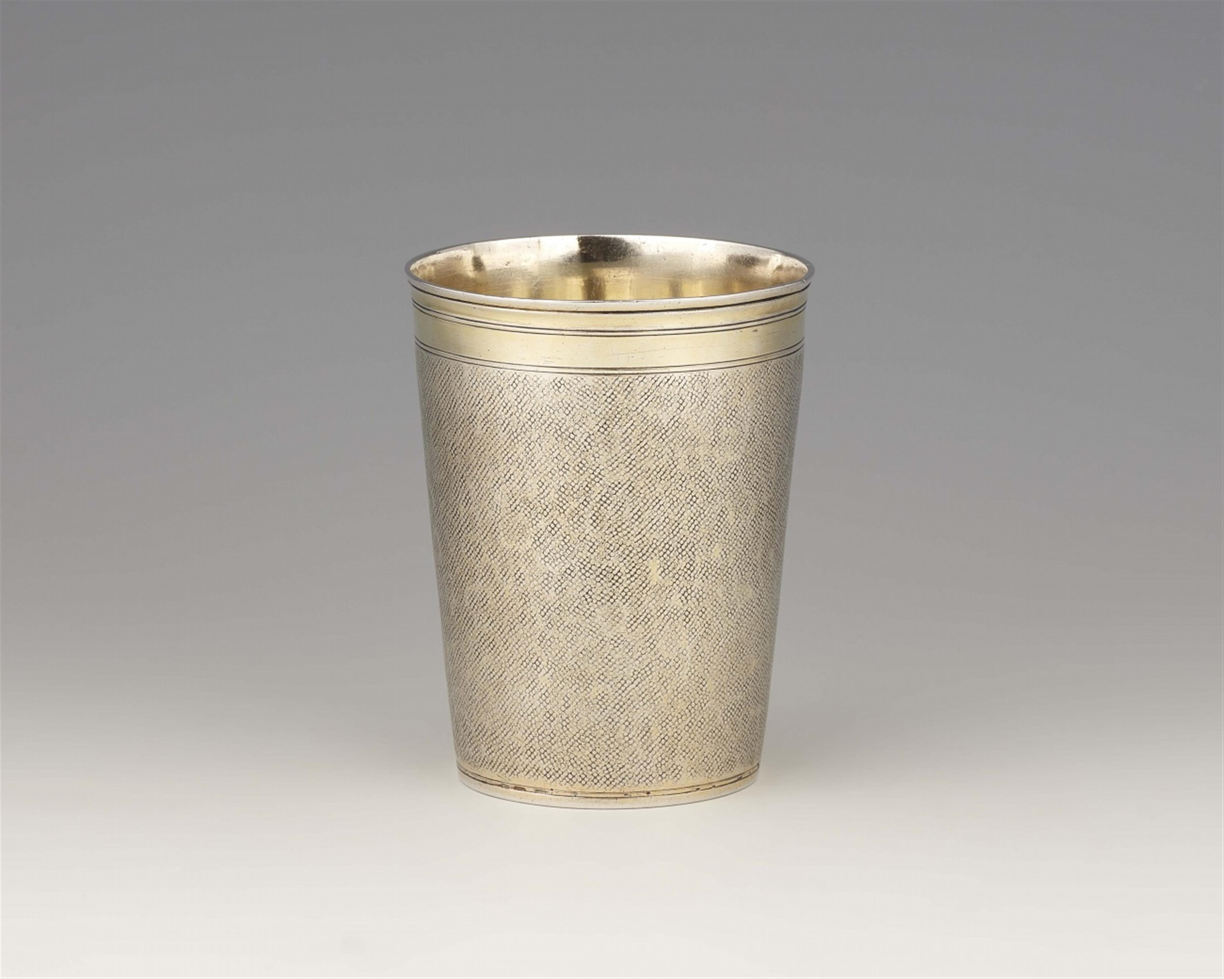 A Nuremberg silver snakeskin beaker - image-1