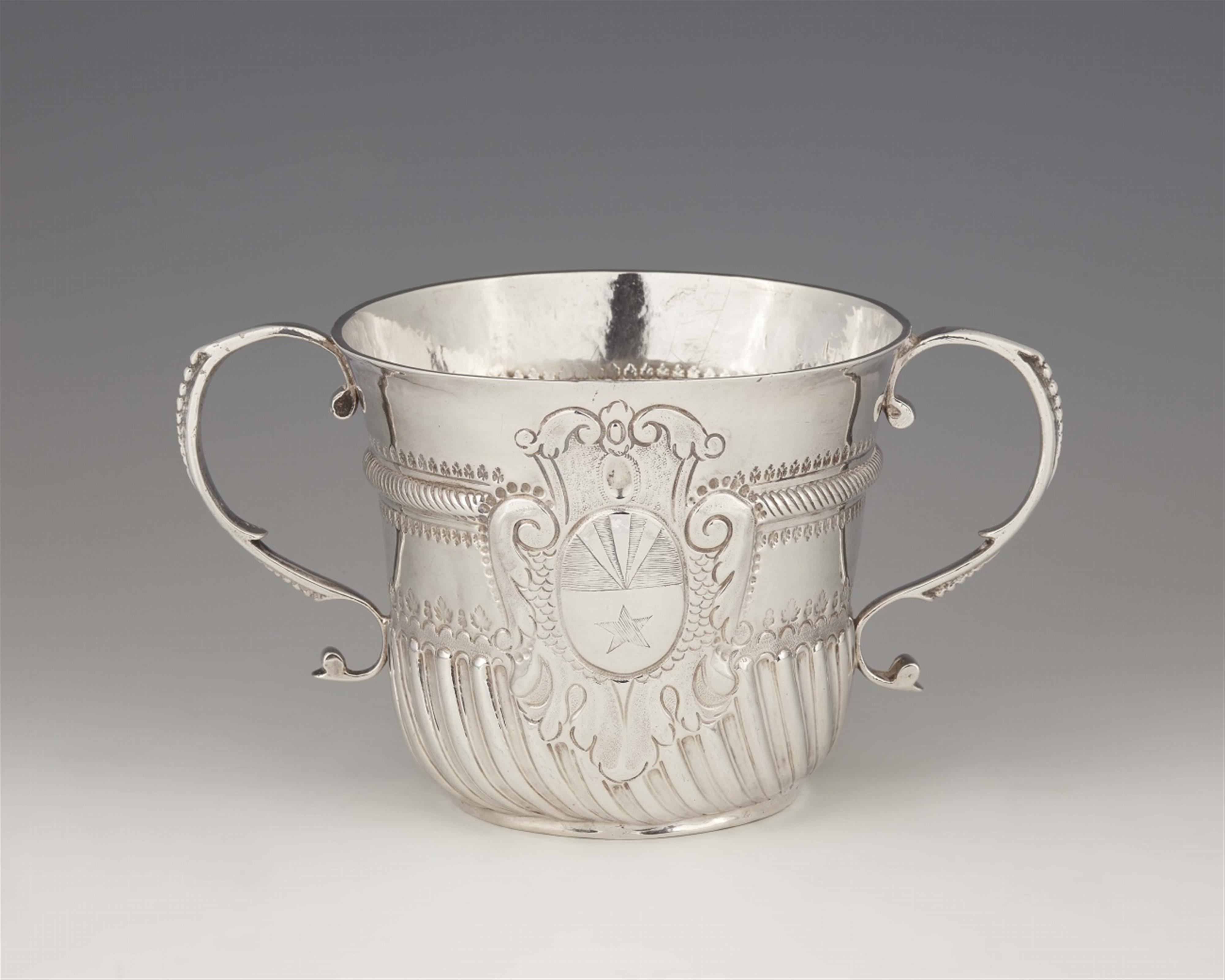 A Queen Anne silver porringer - image-1