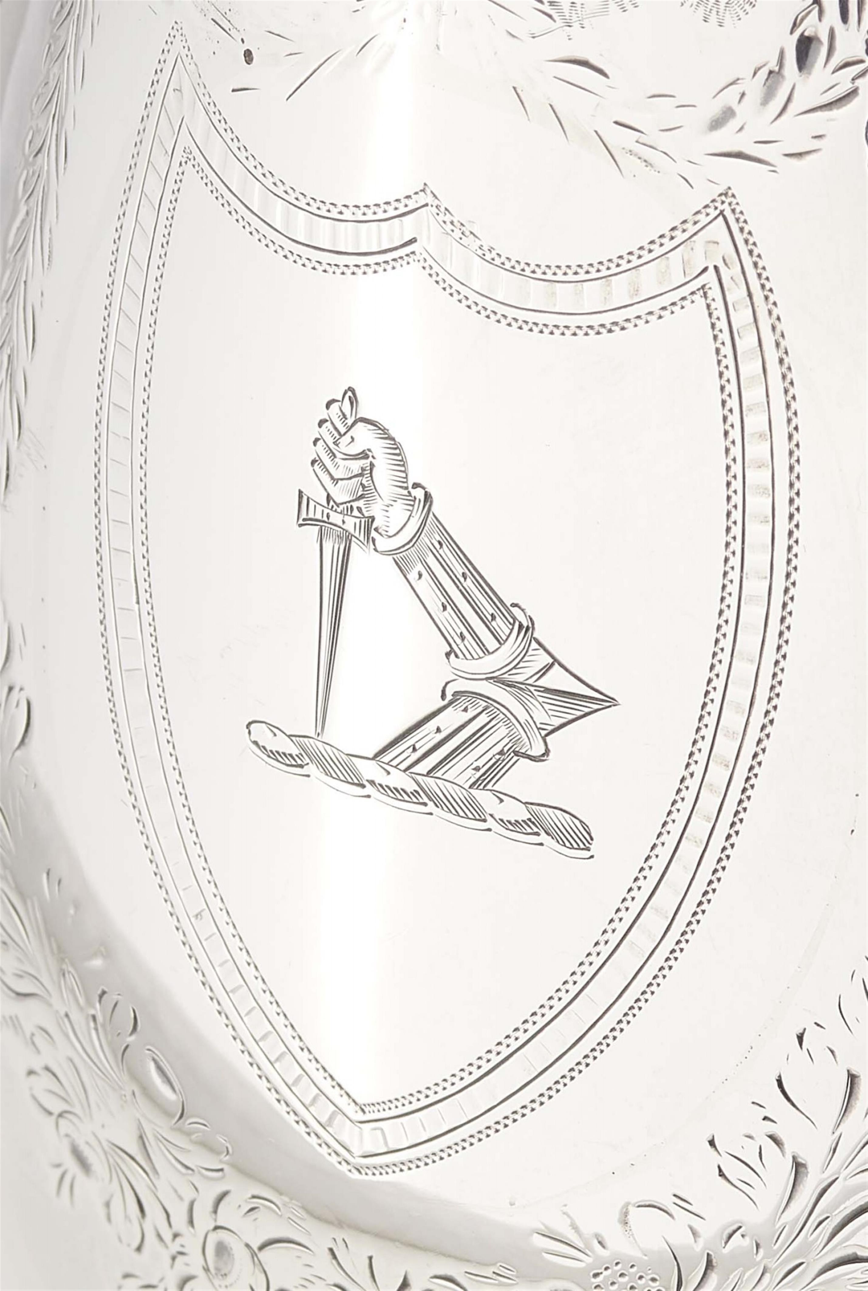A rare George III silver coffee pot - image-2