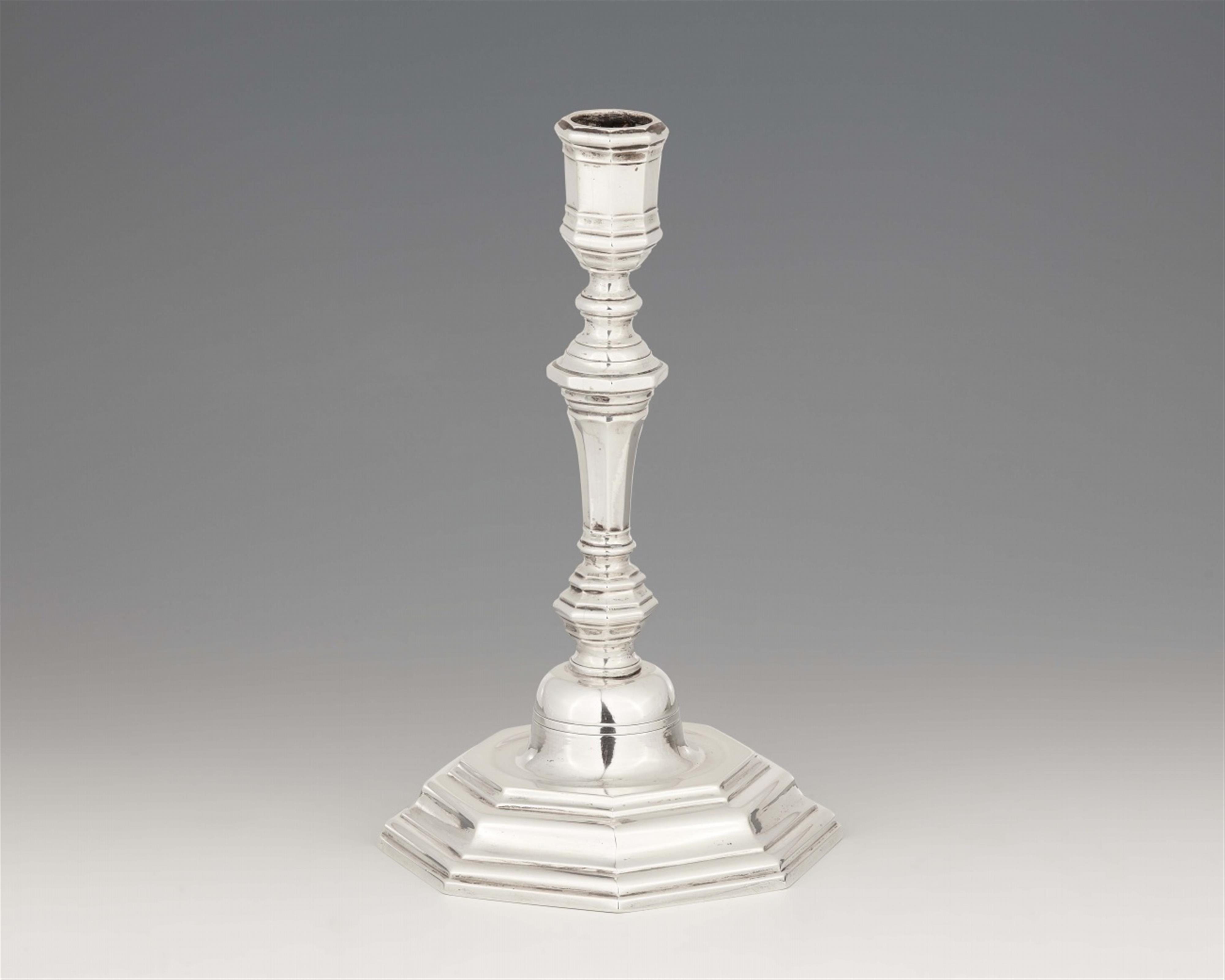 A Strasbourg silver candlestick - image-1