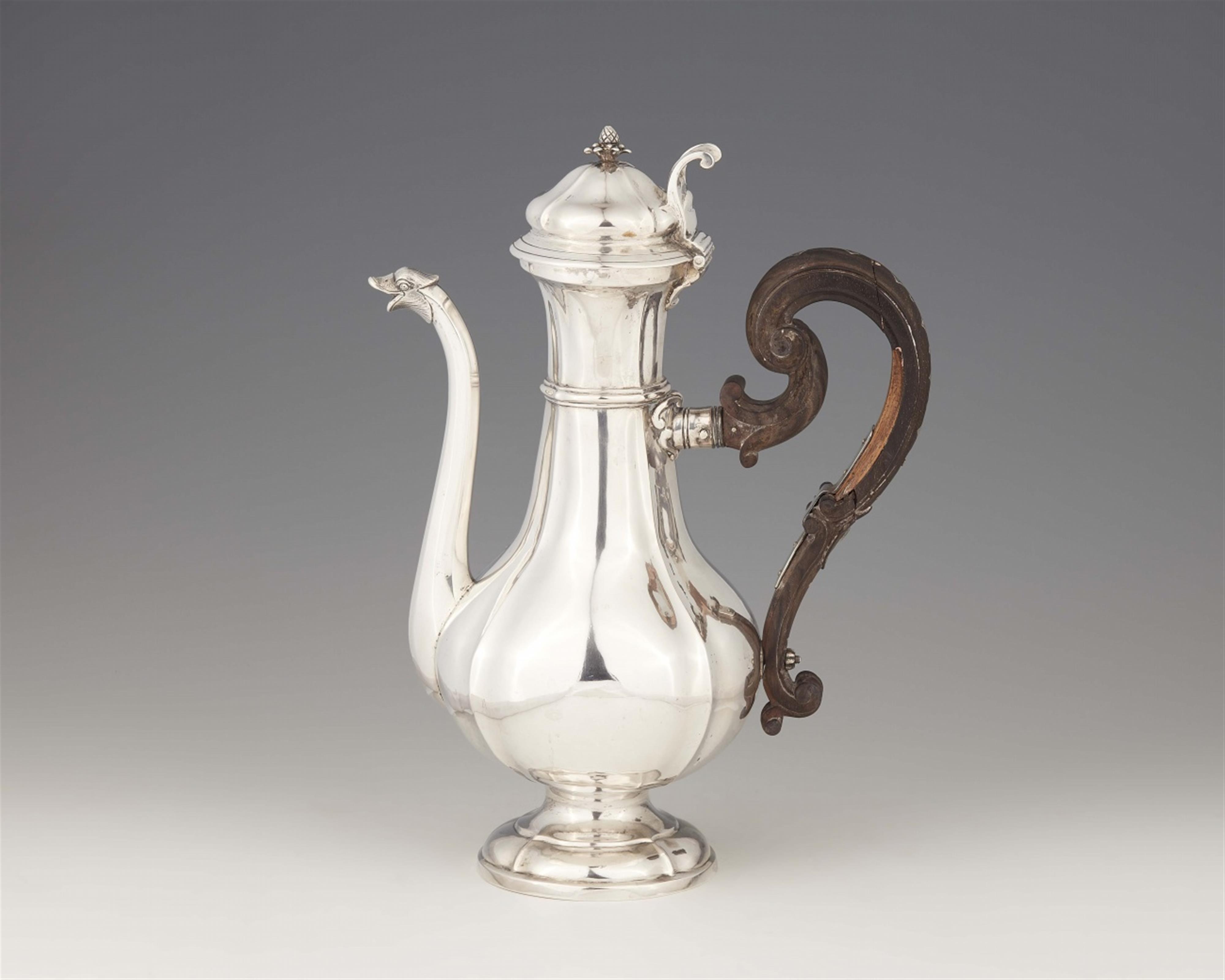 A rare Sienna silver coffee pot - image-1