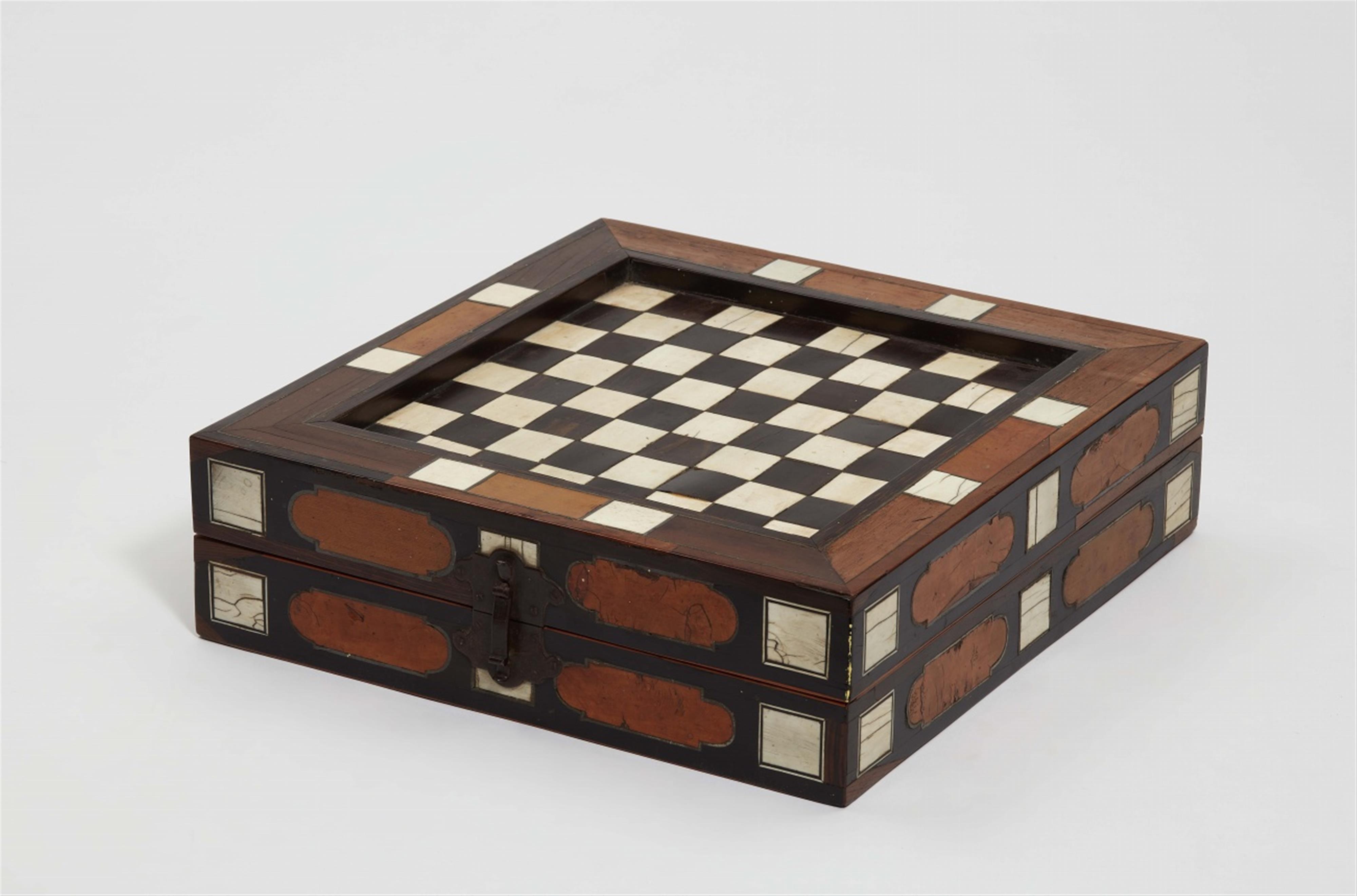 A Baroque gaming chest with 20 game pieces - image-2