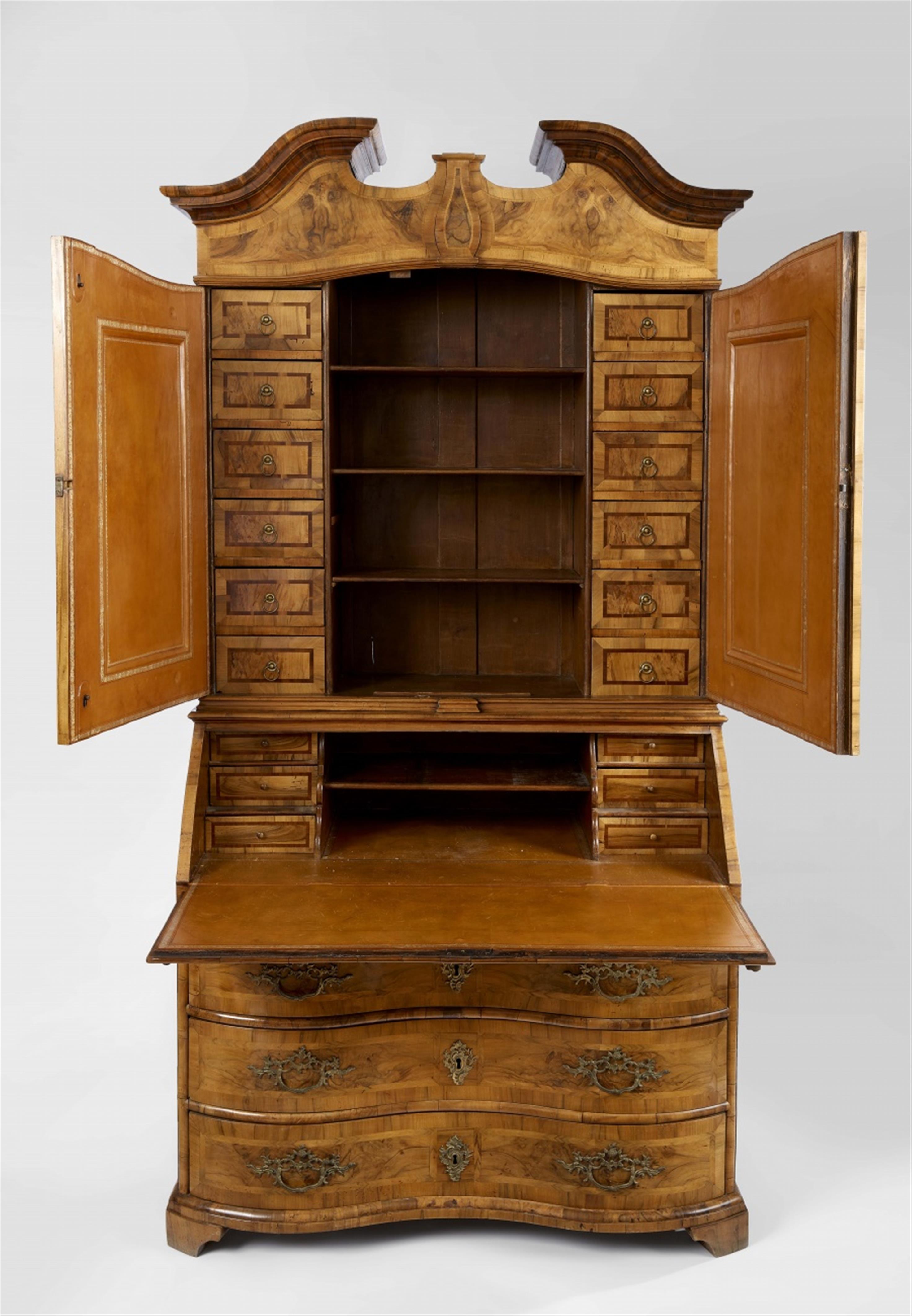 A Dresden walnut writing cabinet - image-2