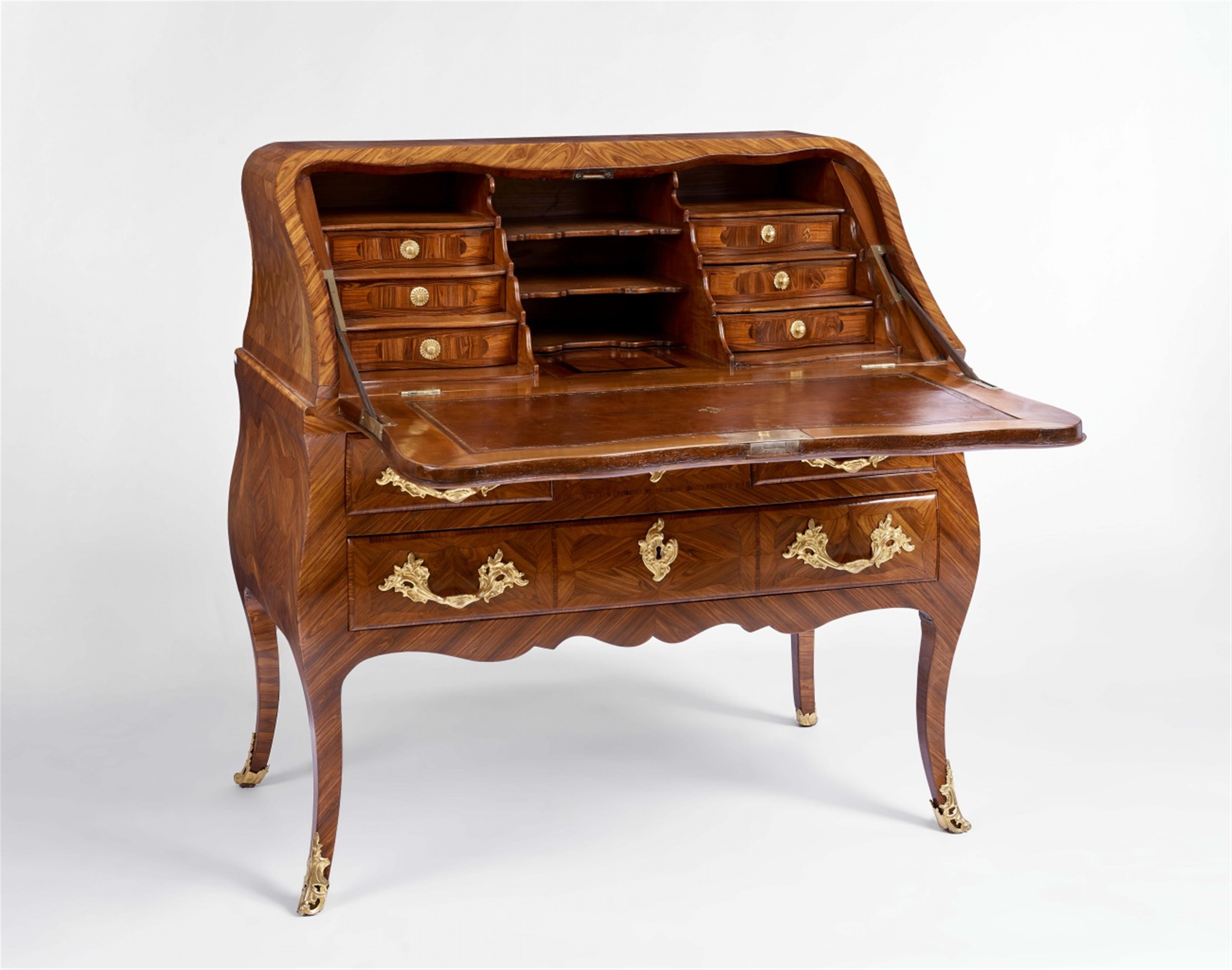 A Montbéliard marquetry bureau with the stamp of Abraham-Nicolas Couleru - image-2