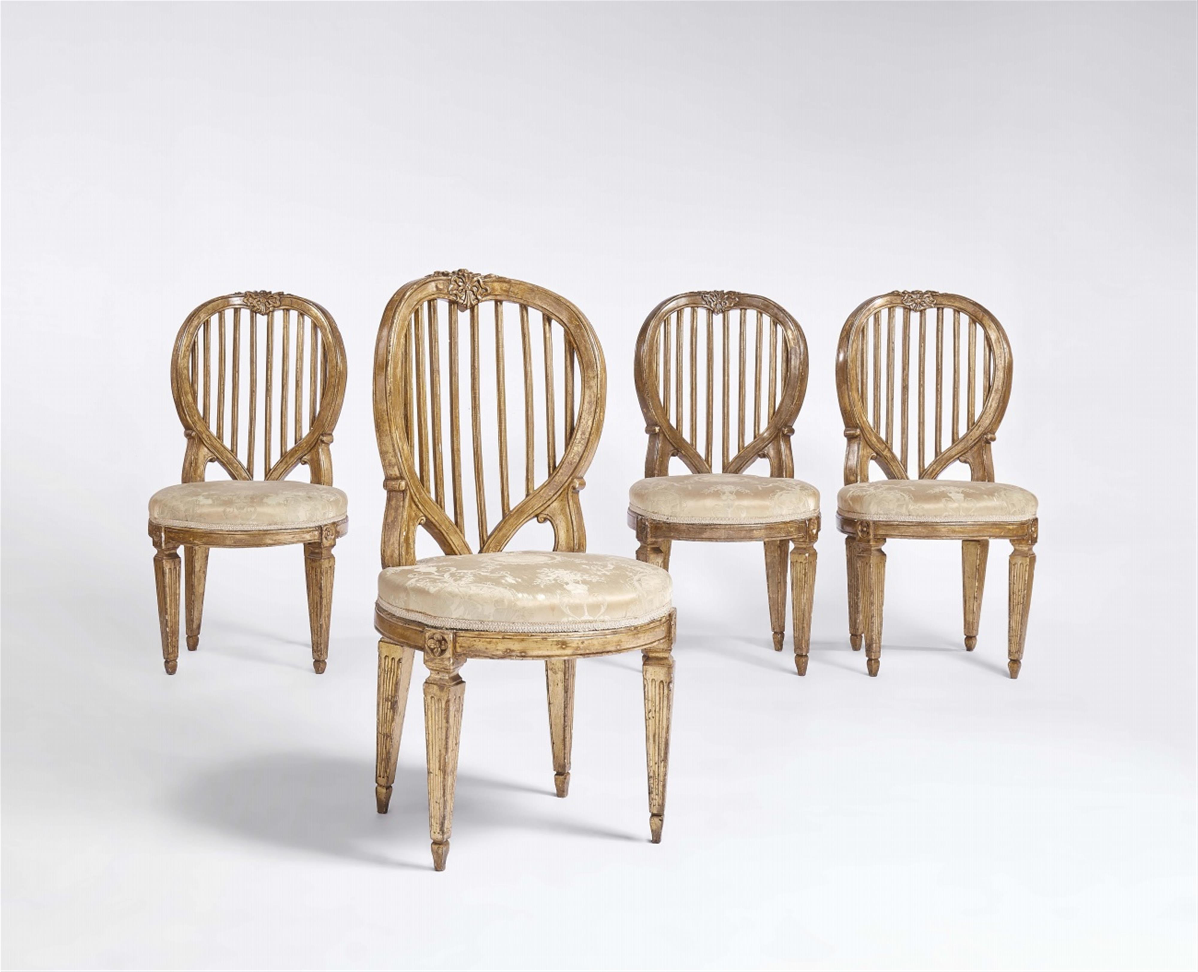 Four Italian Neoclassical chairs - image-1