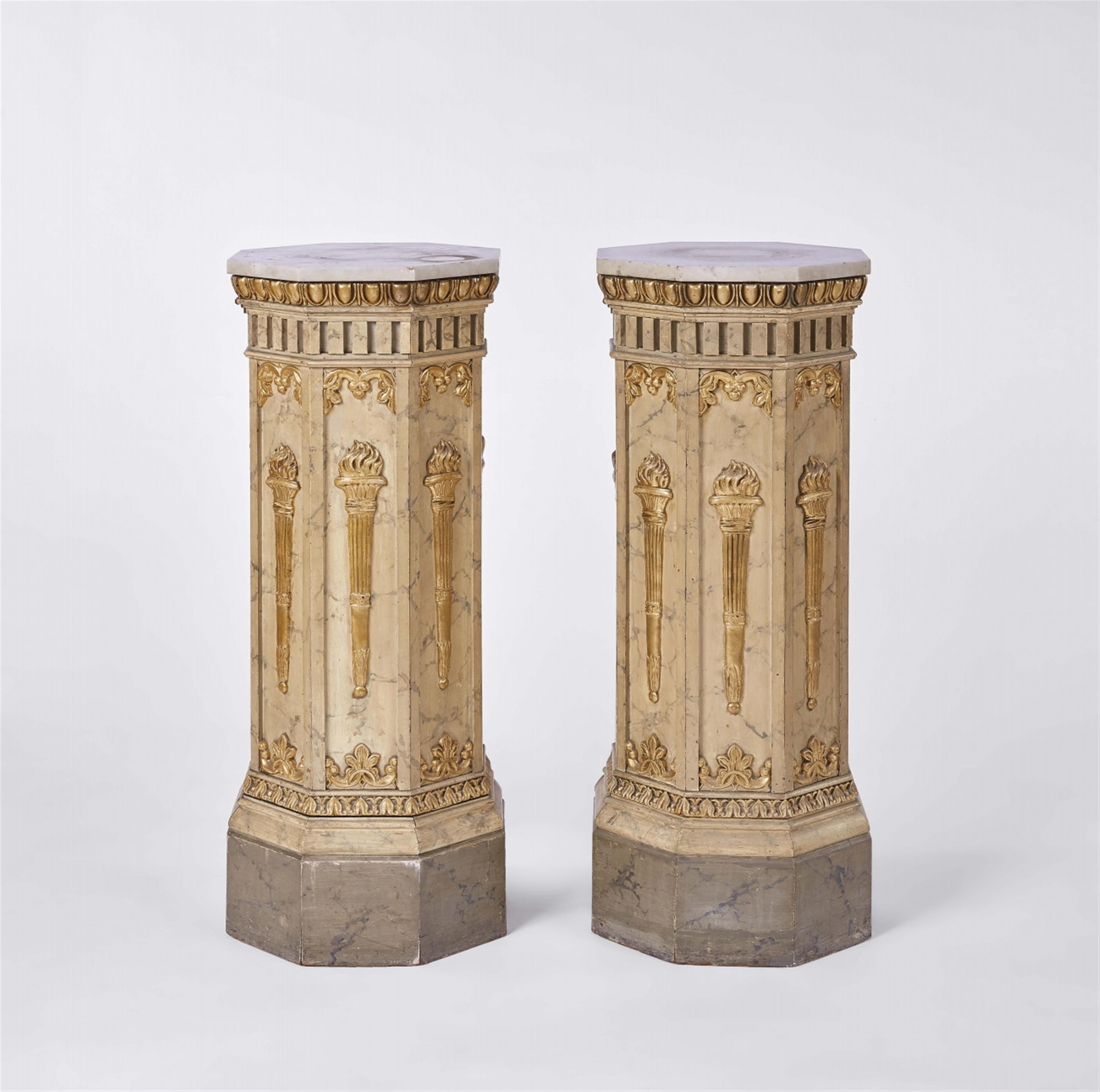 A pair of Neoclassical Italian pedestals - image-1