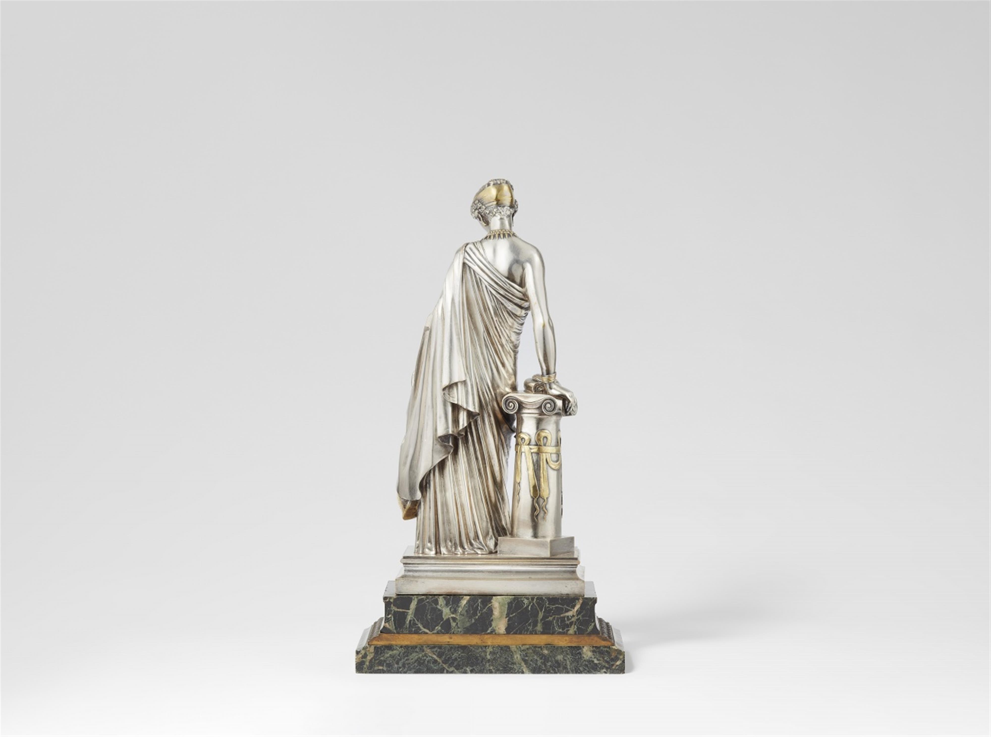 A Parisian plated bronze figure of Sappho - image-2