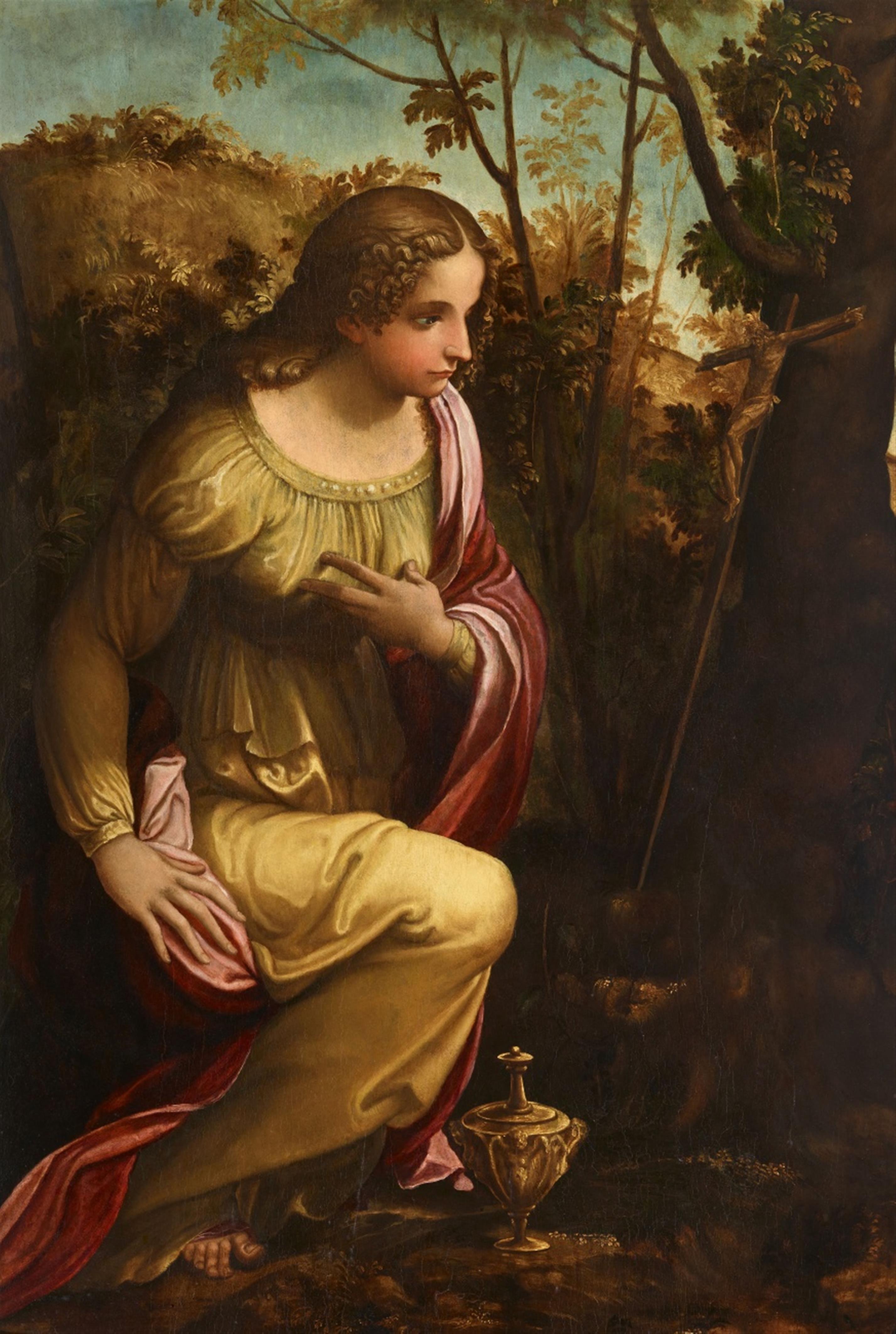 Emilian School 16th century - The Penitent Mary Magdalene - image-1