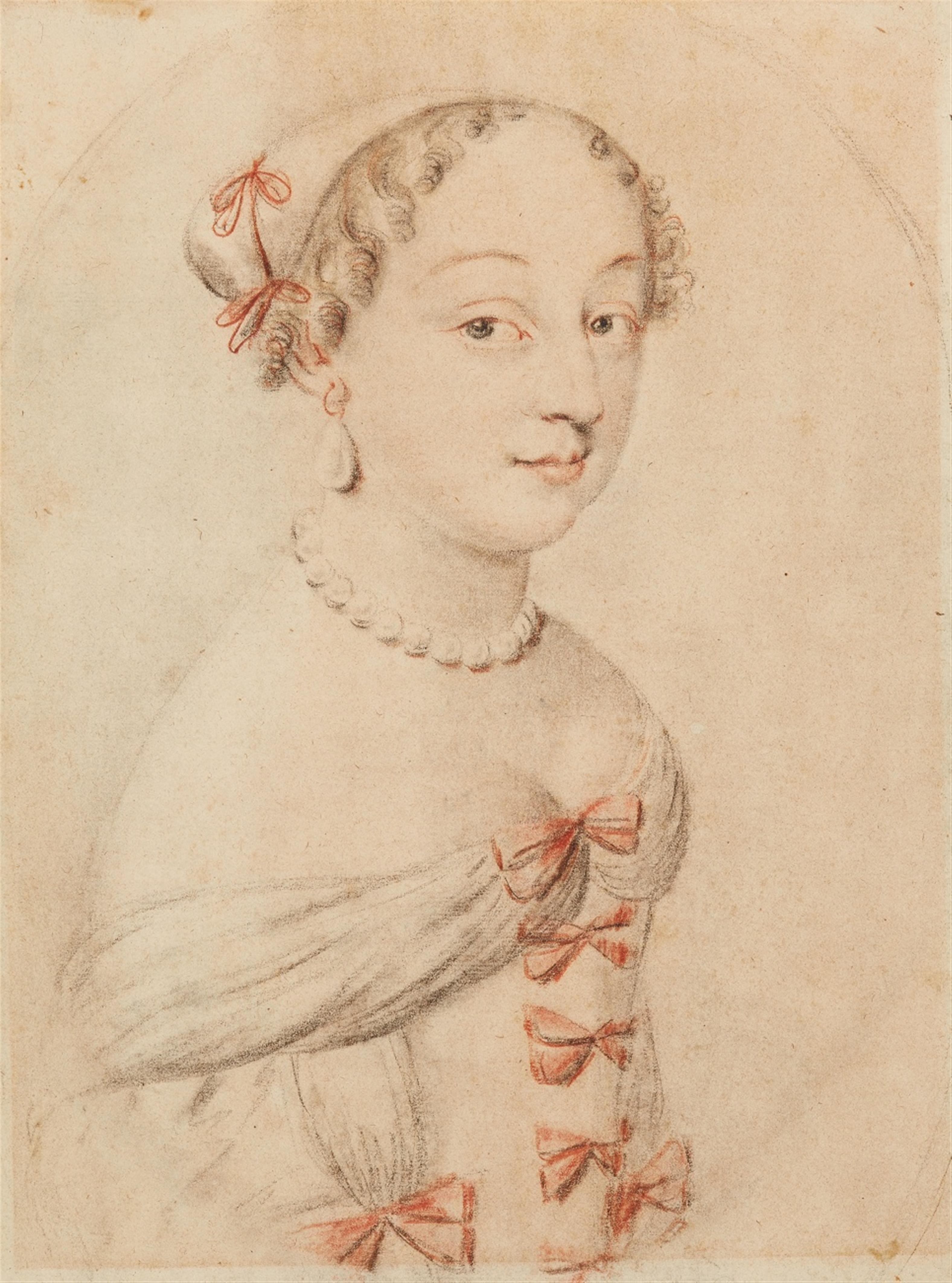 Netherlandish School, circa 1680 - Portrait of a Lady with Pearl Jewellery - image-1