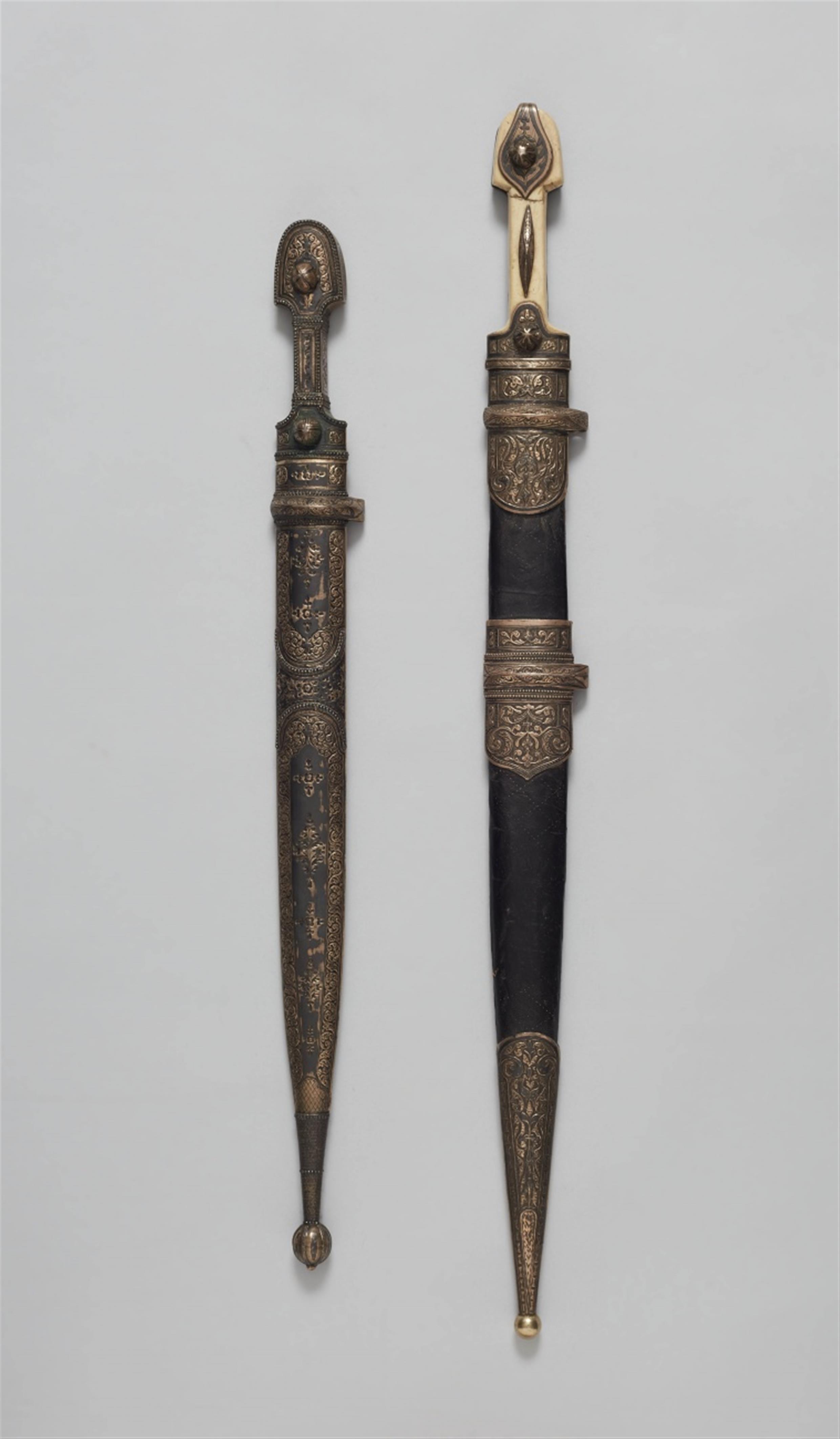 Two Caucasian daggers (kinjal). Early 20th century - image-1