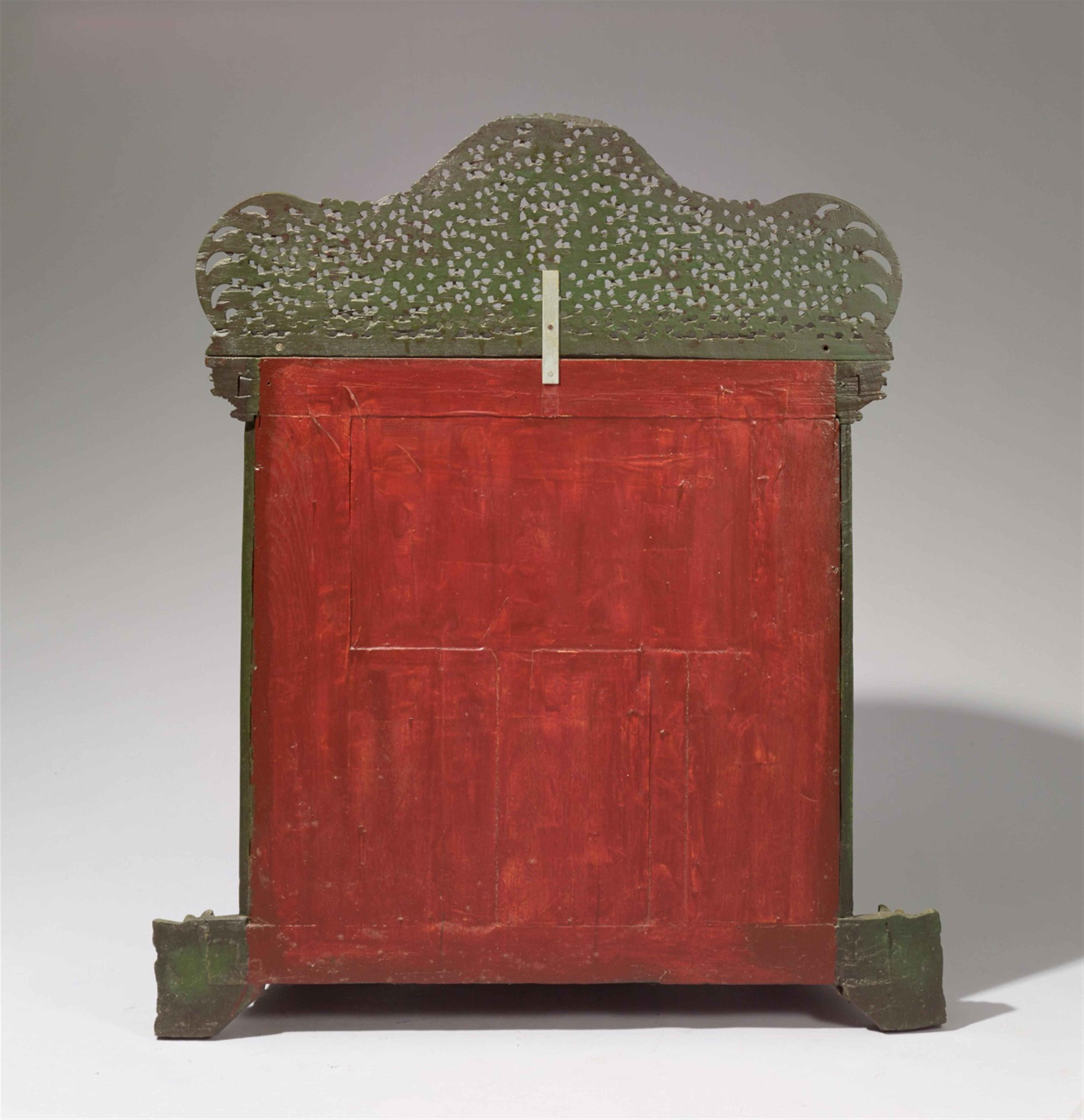 A Bombay lacquered wood cabinet. Ca. 1880 or later - image-2