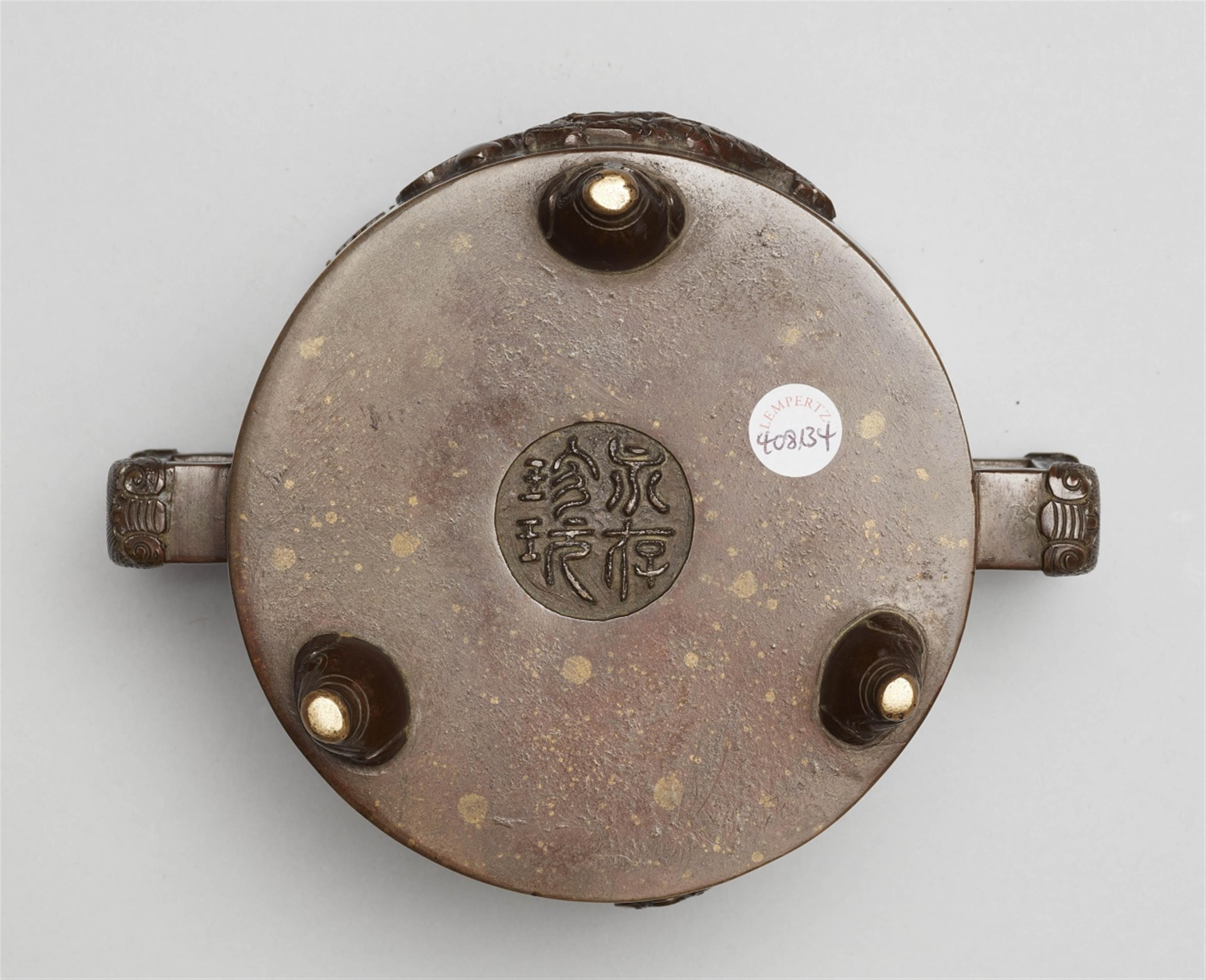 A bronze incense burner. 19th century - image-4