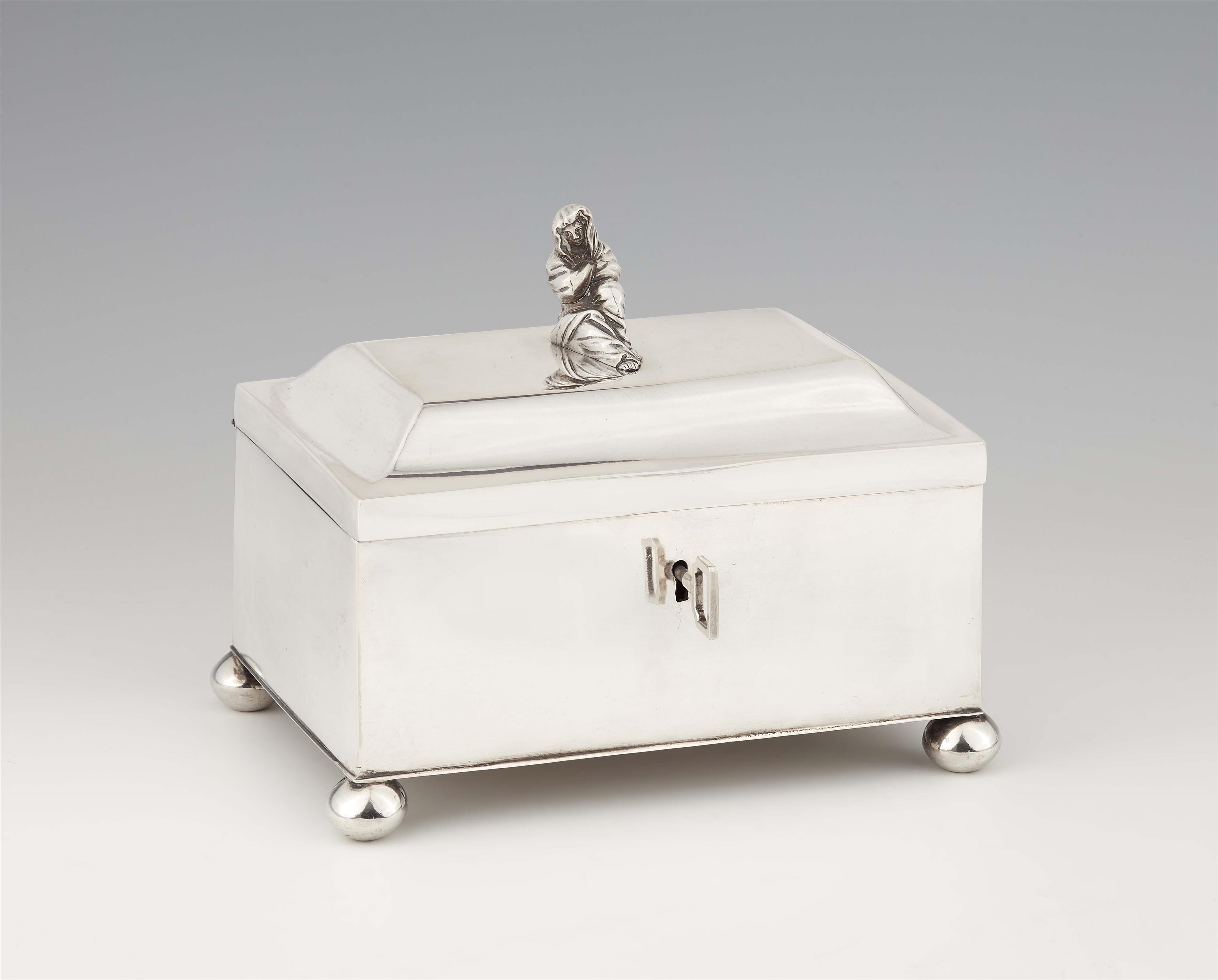 A Neoclassical Berlin silver sugar box - image-1