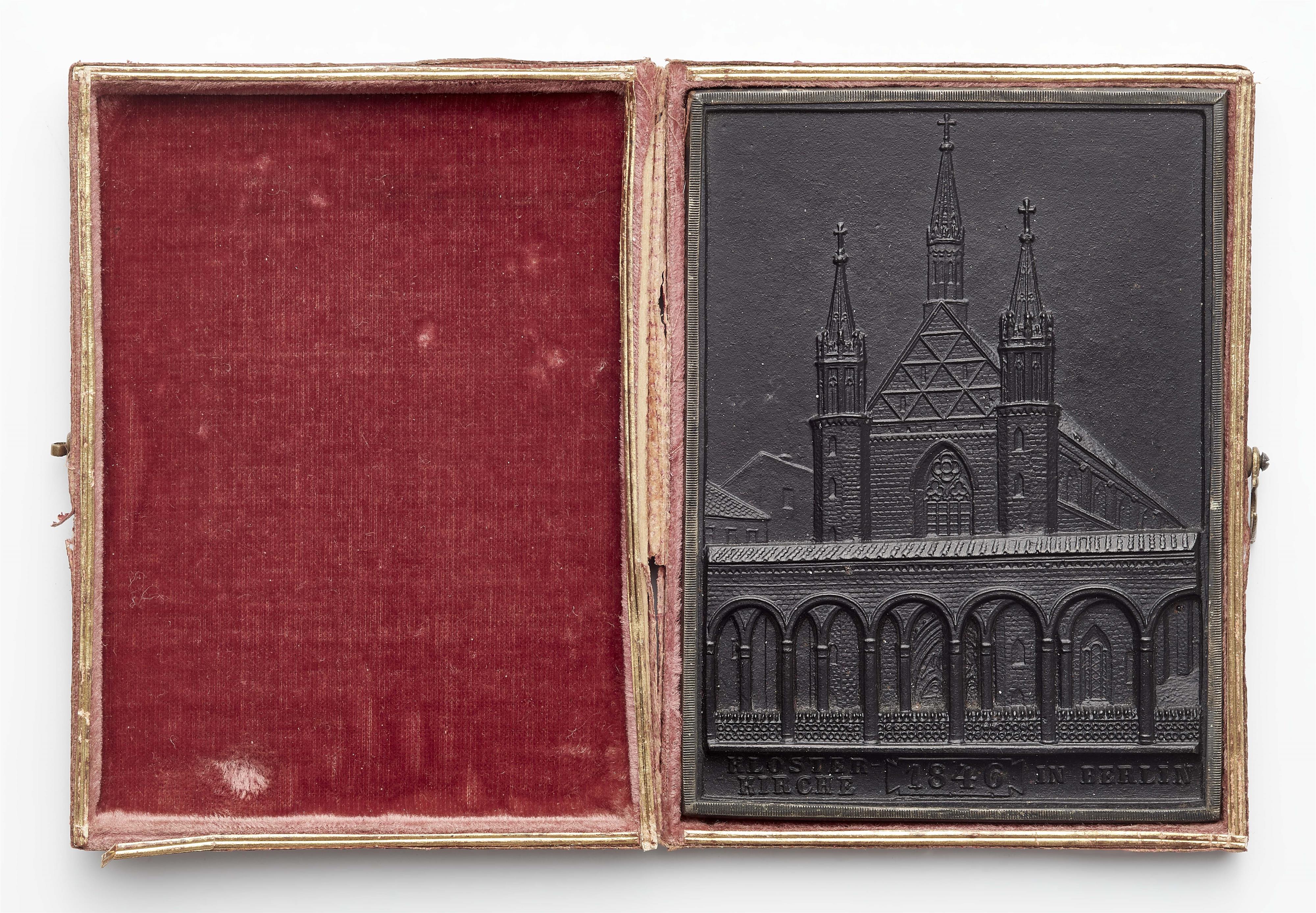 New Year's plaque "1846 KLOSTER/KIRCHE IN BERLIN" - image-1