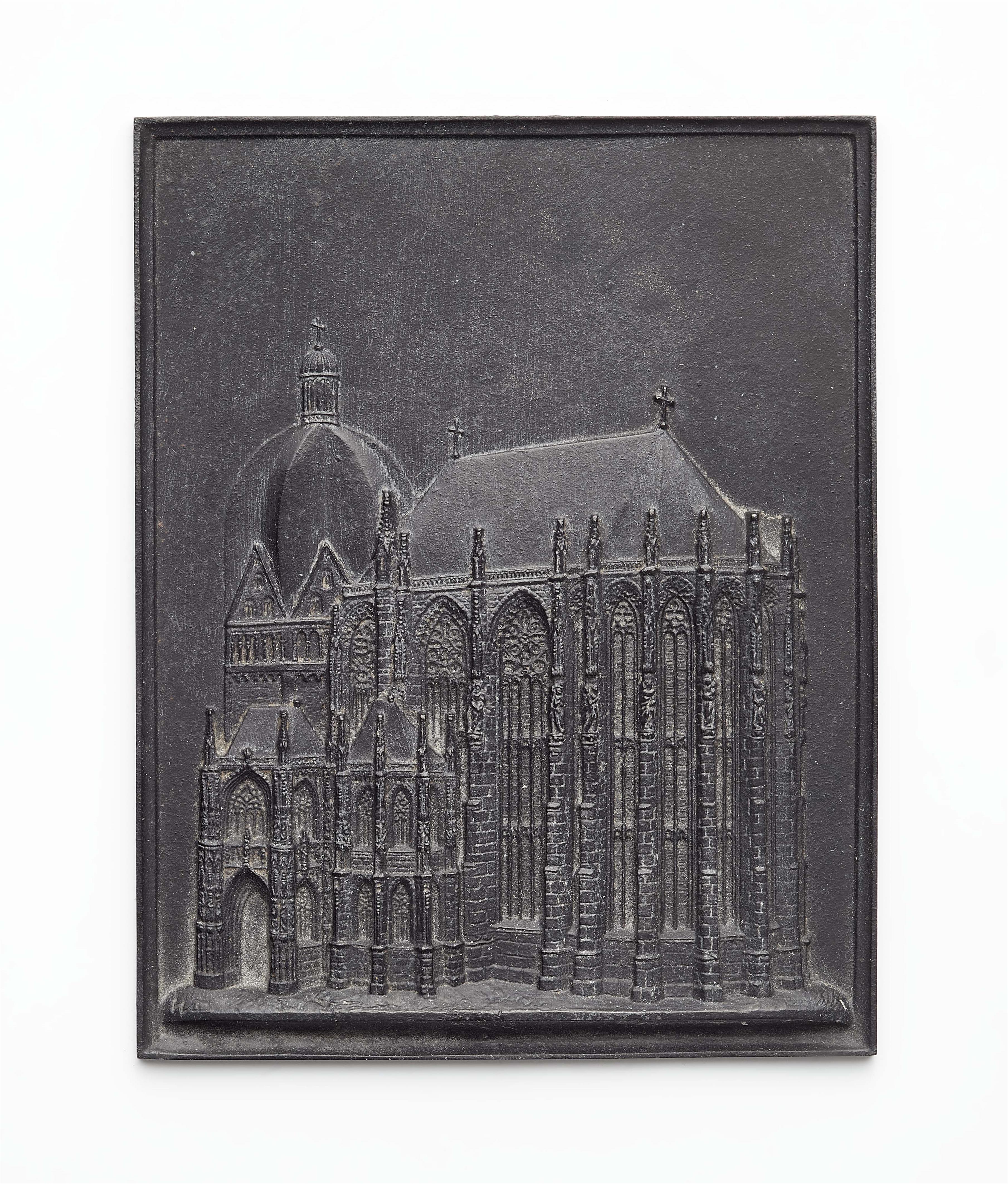 A cast iron New Year's plaque 1855 - image-1