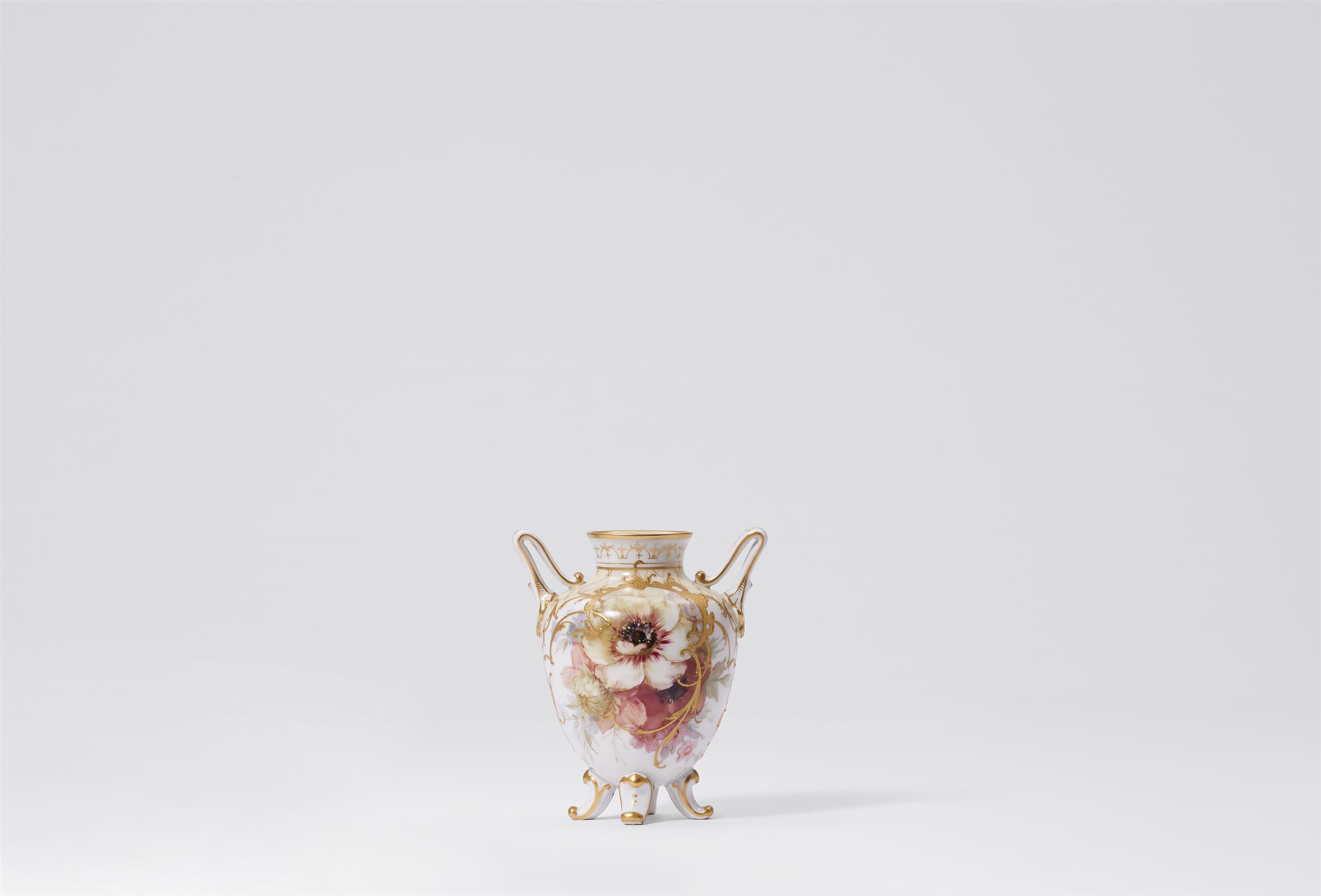 A small Berlin KPM porcelain vase with "weichmalerei" decor - image-1