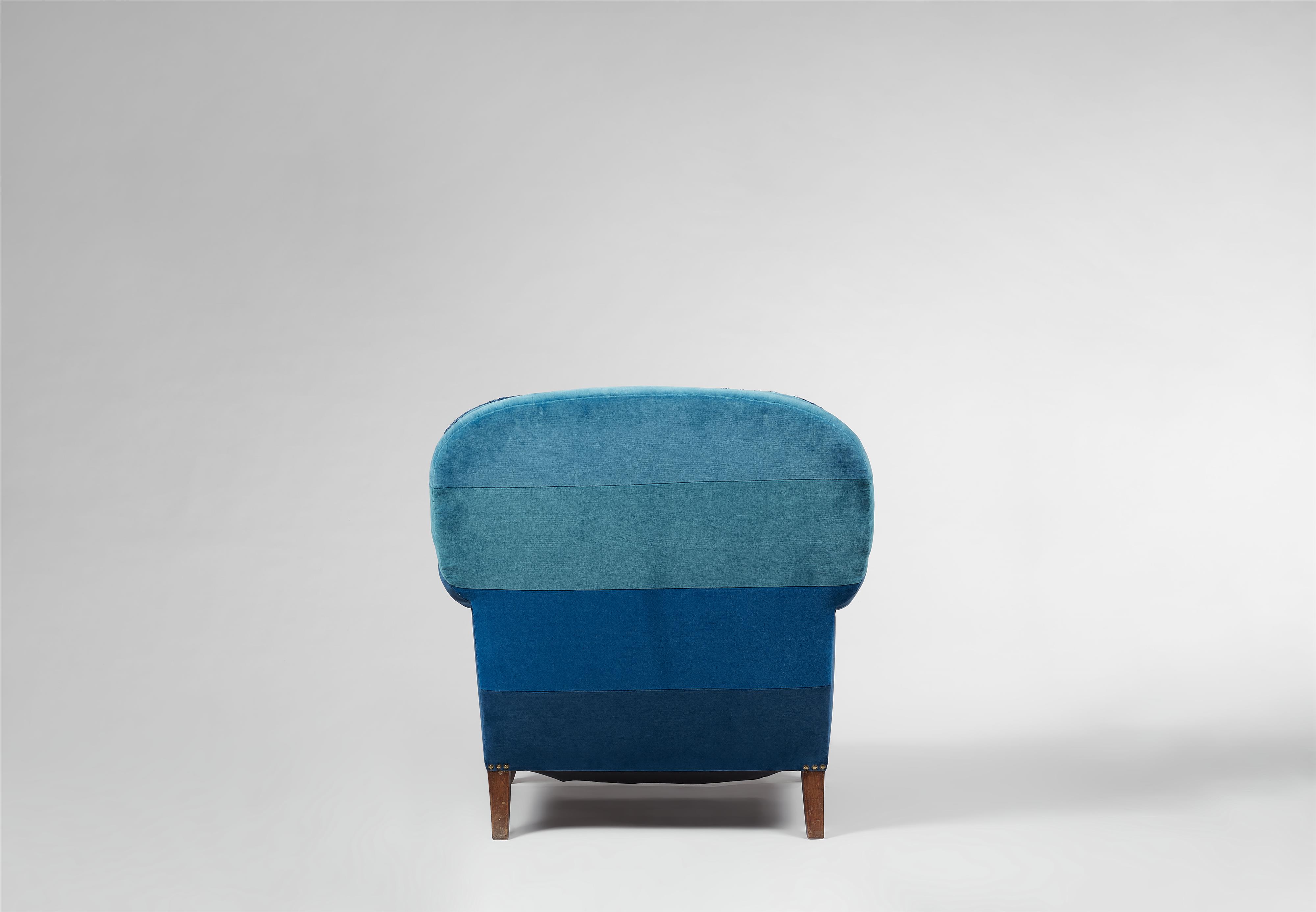 Blue armchair by Bruno Paul - image-5