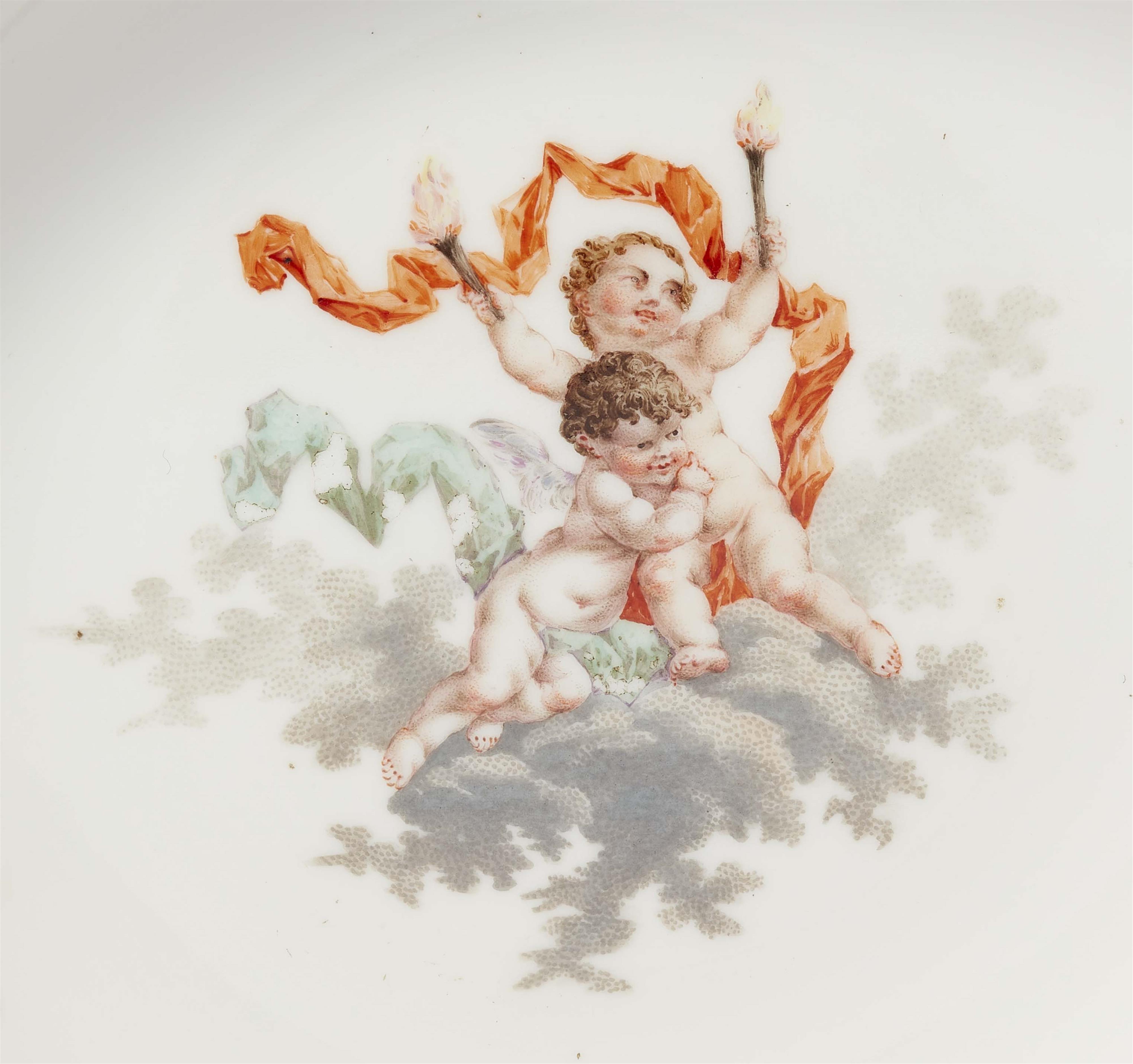 Items from a Berlin KPM porcelain tea service with putti - image-2