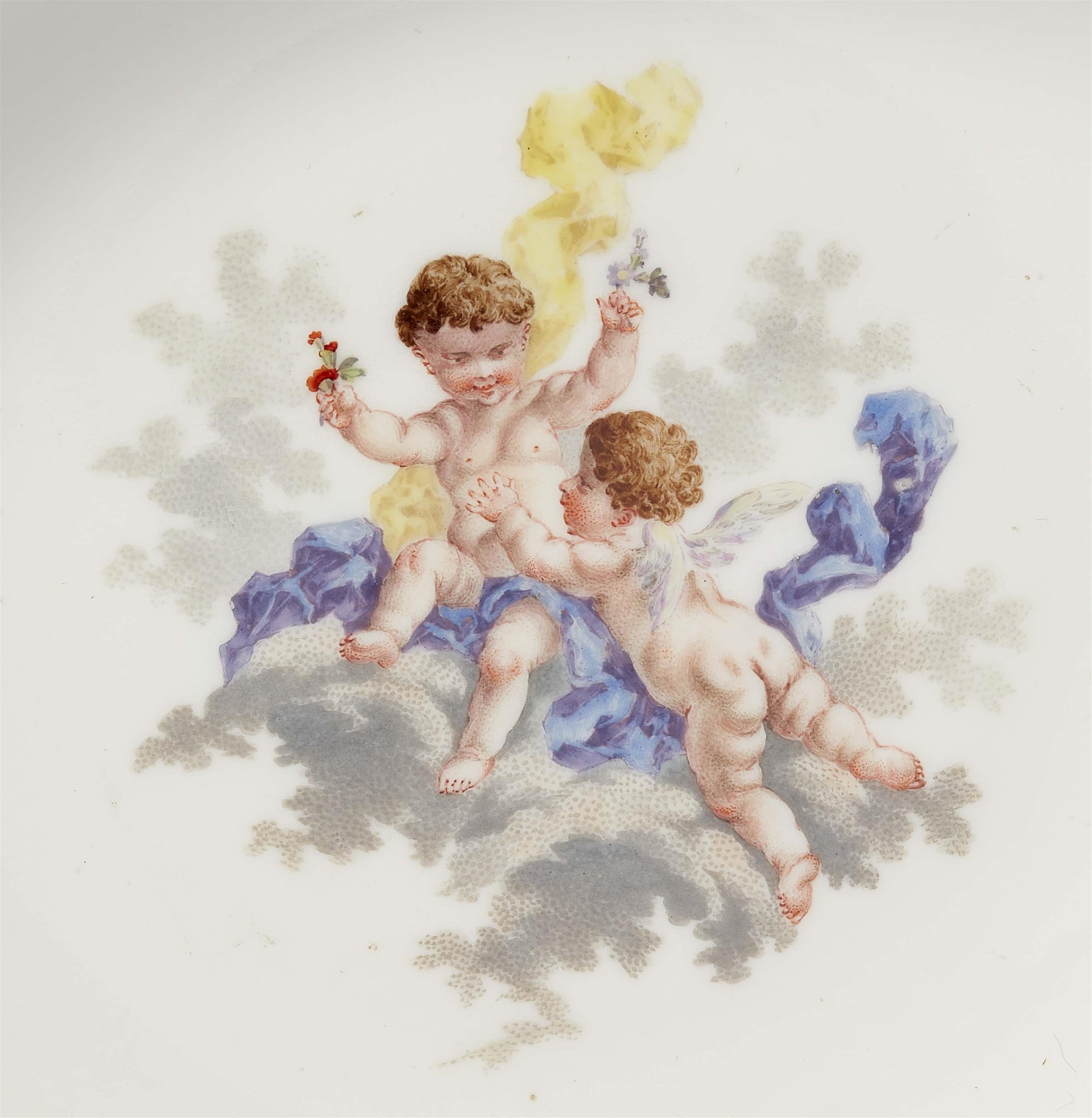 Items from a Berlin KPM porcelain tea service with putti - image-3