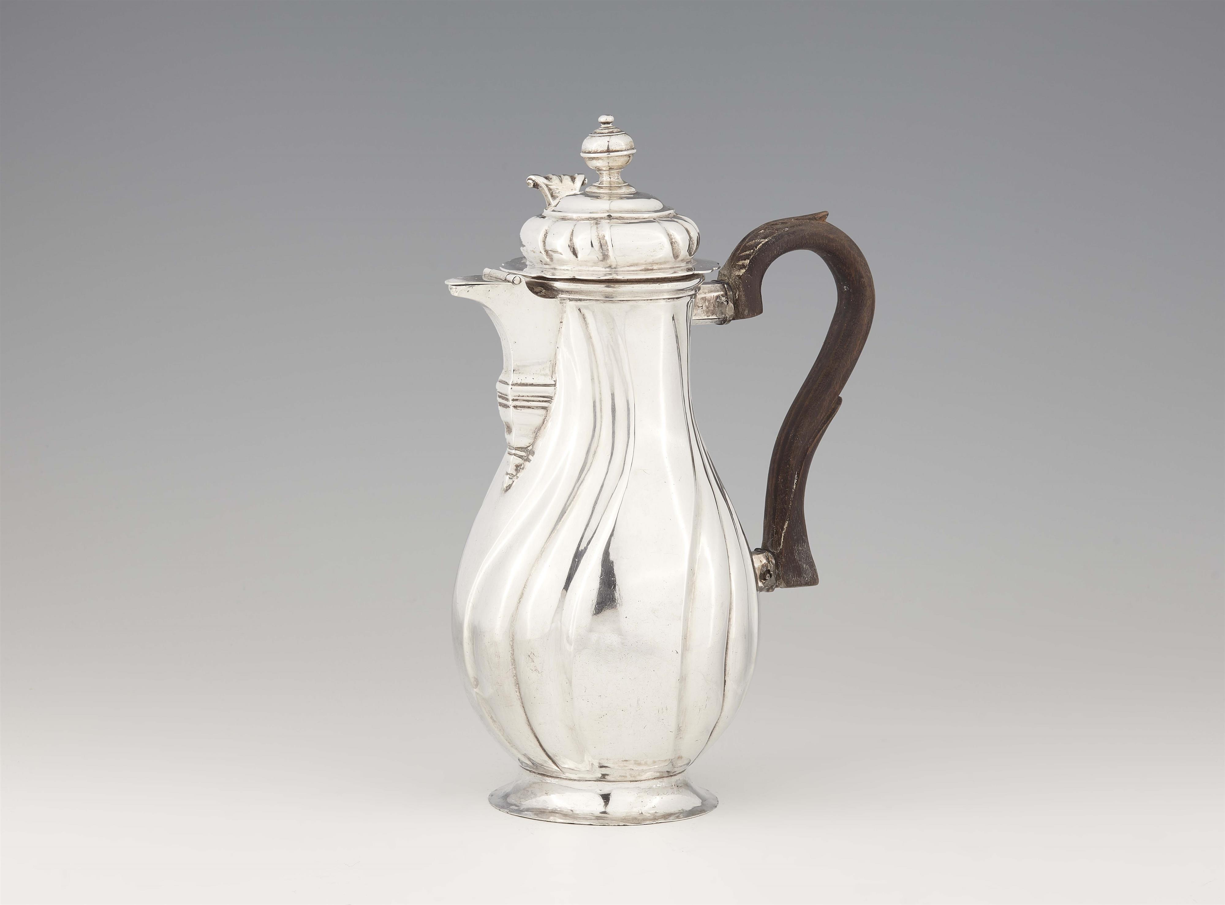 An Augsburg silver hot chocolate pot - image-1