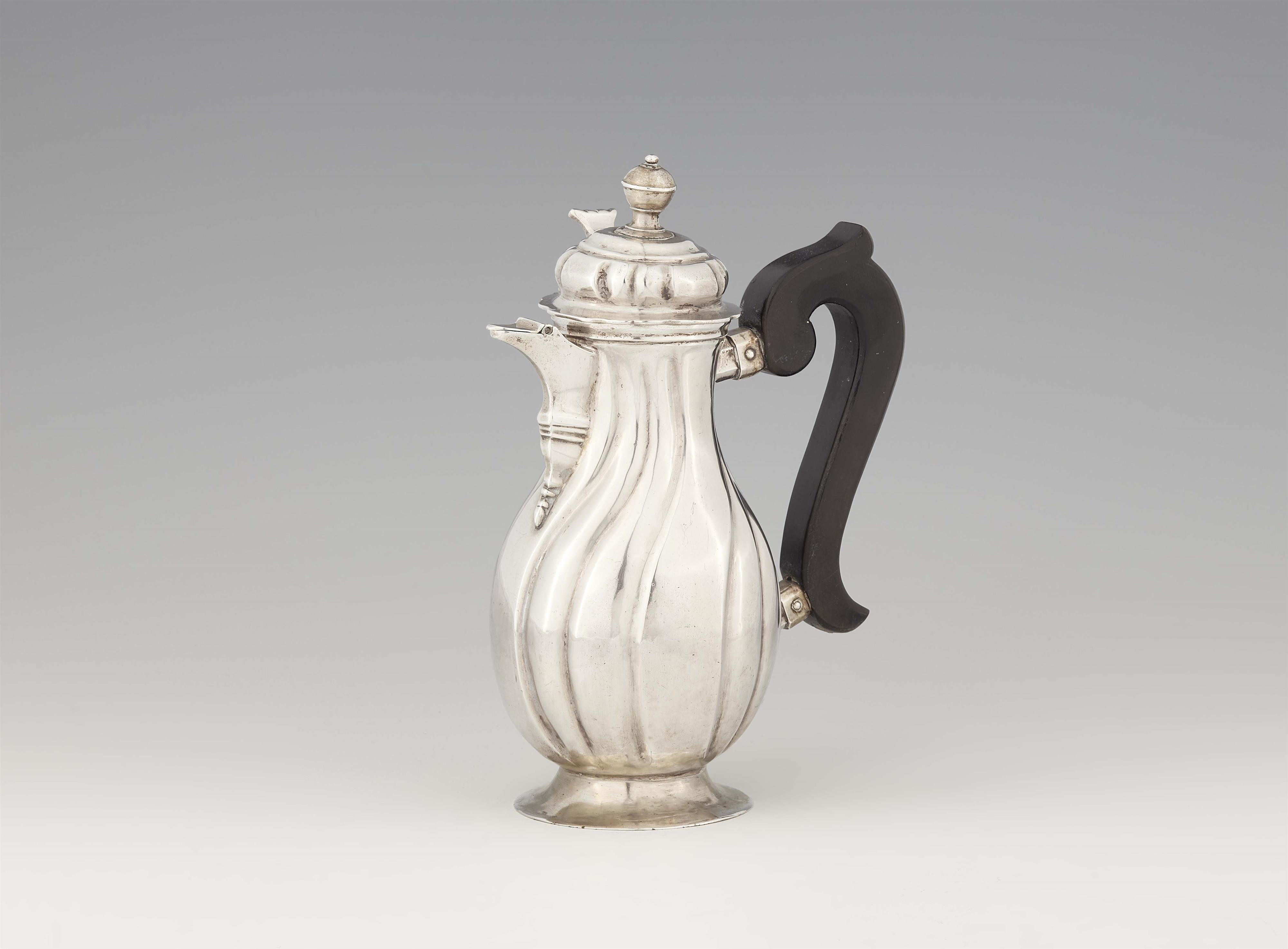 An Augsburg silver hot milk jug - image-1