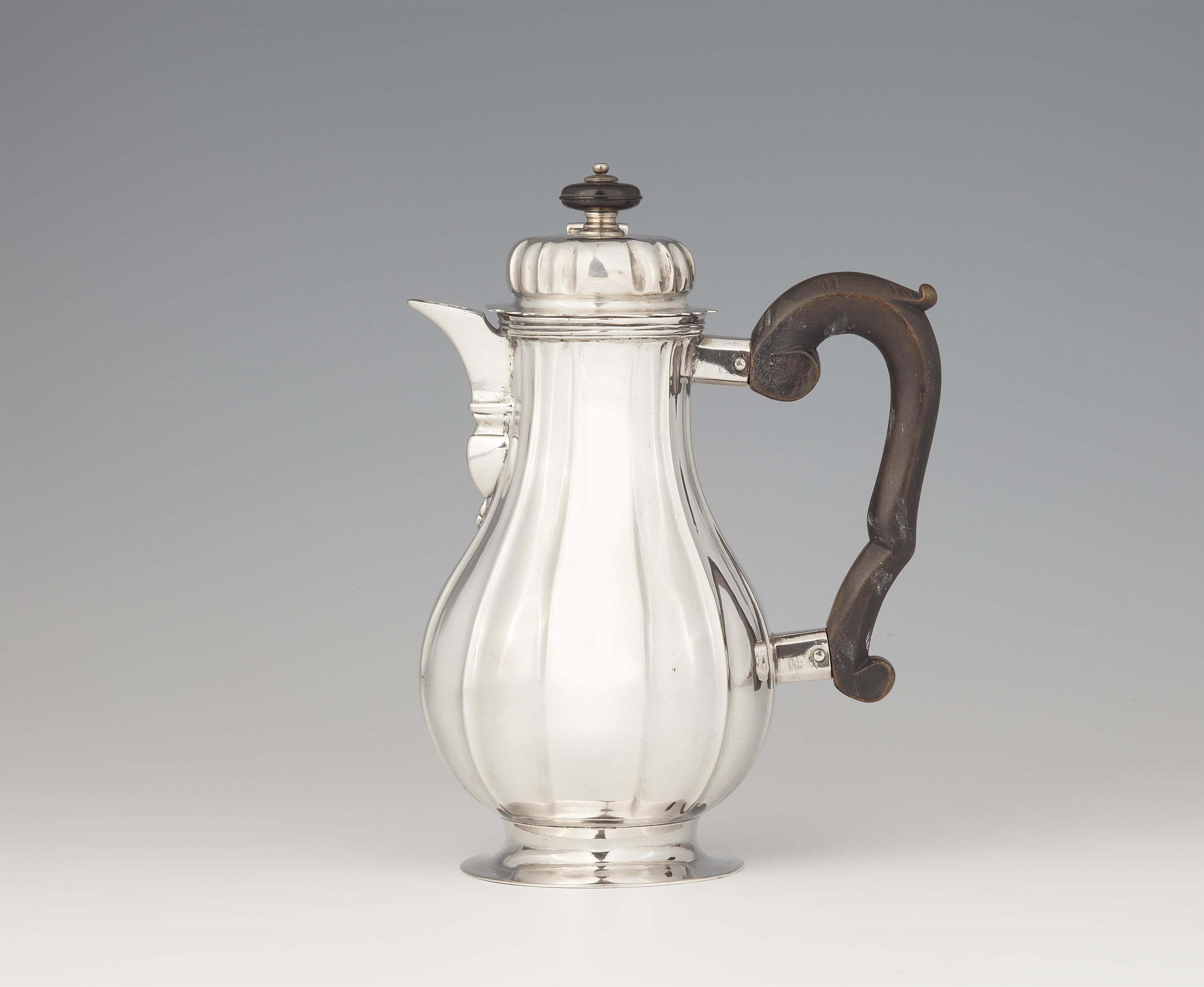 A small Cologne silver coffee pot - image-1