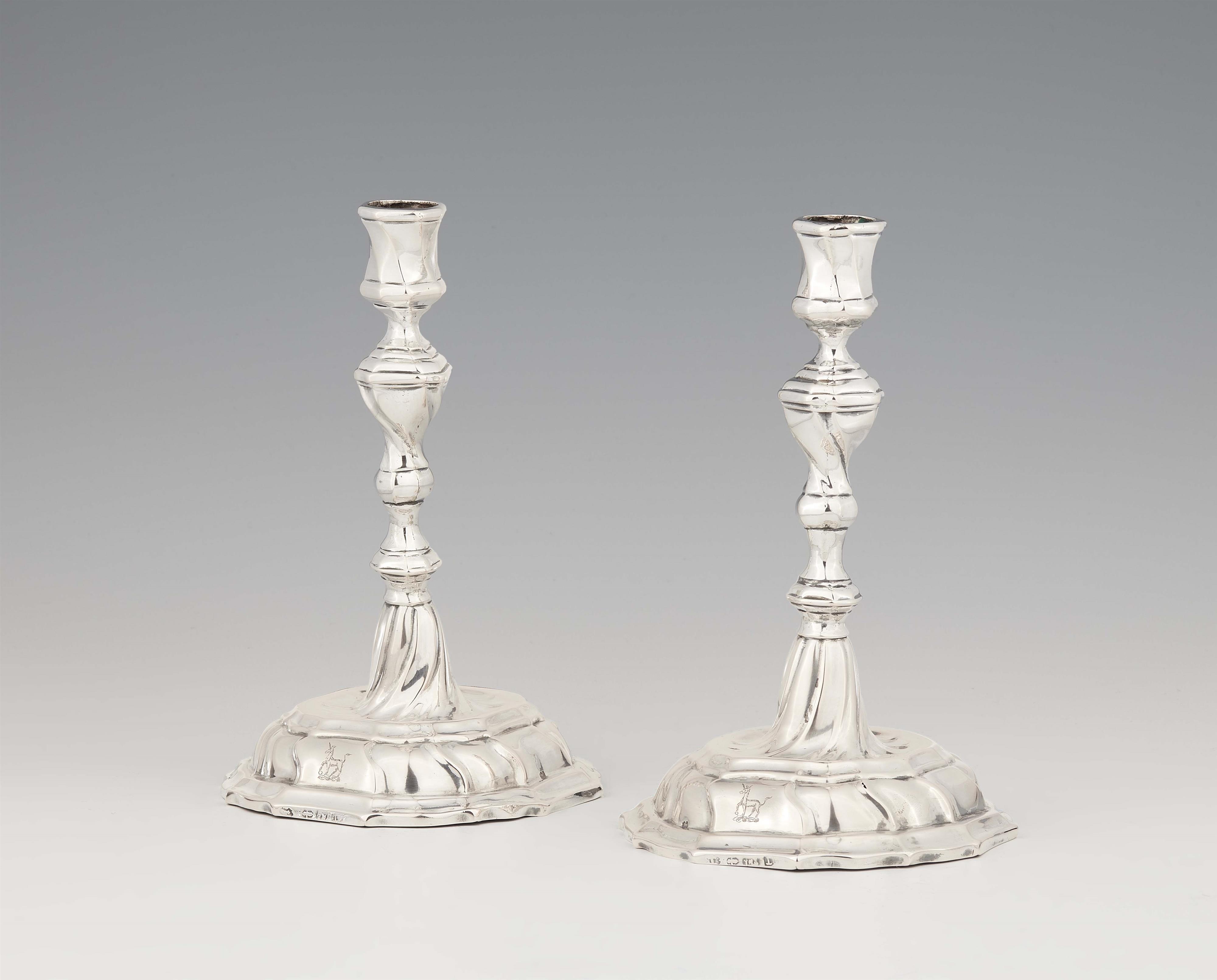 A pair of Wesel silver candlesticks - image-1