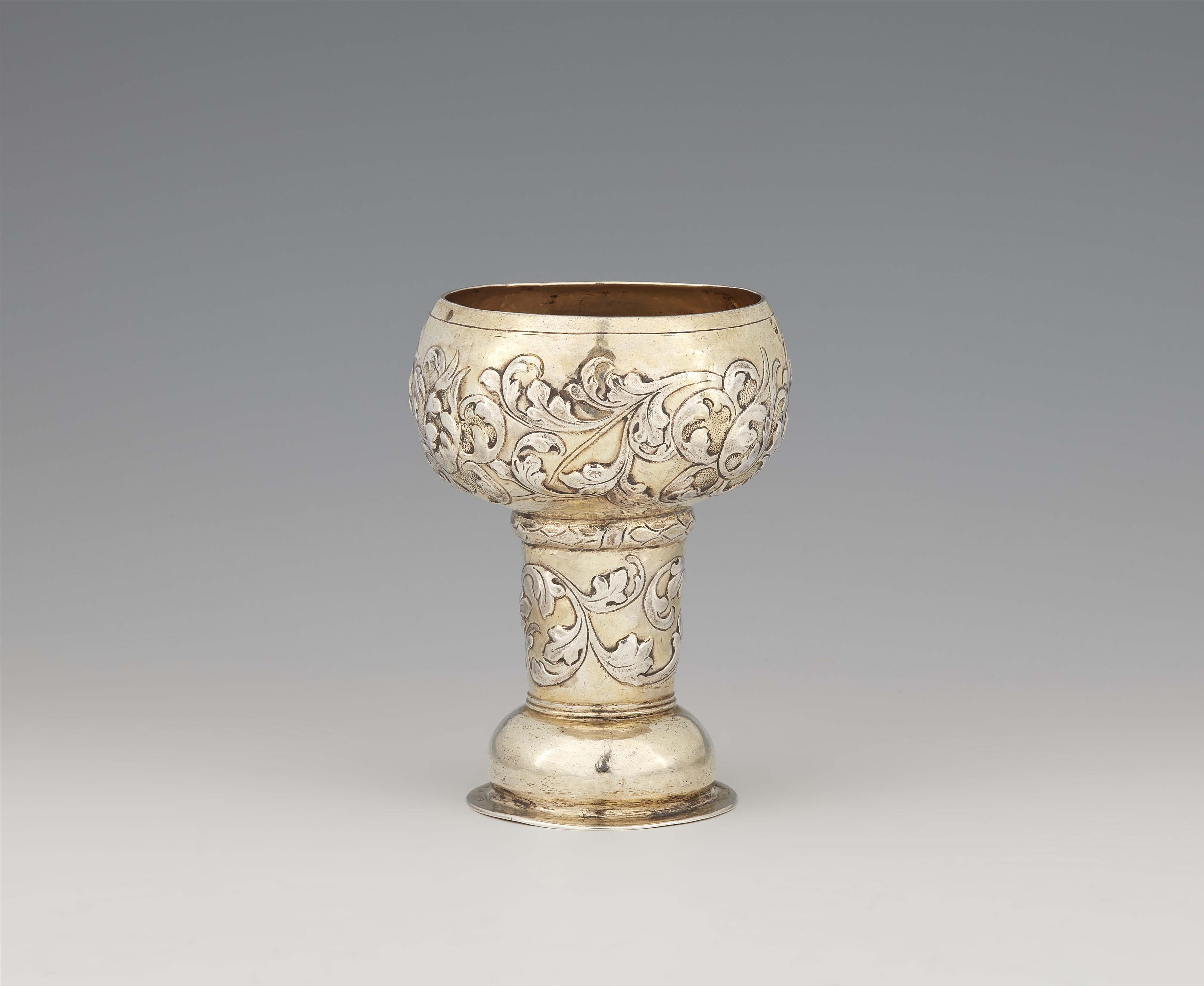 A Nuremberg silver beaker in the form of a rummer - image-1