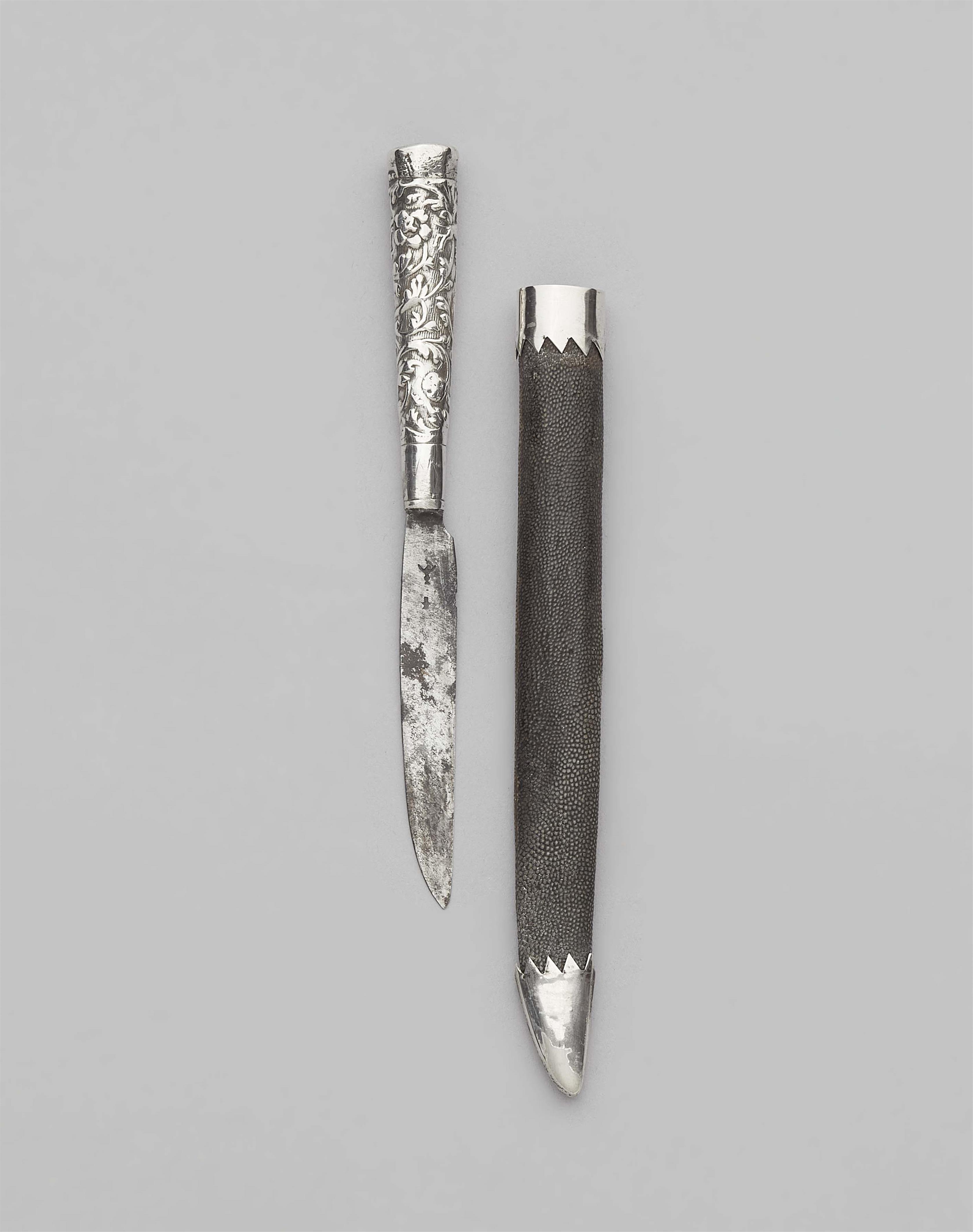 An Amsterdam silver knife in a sheath - image-3