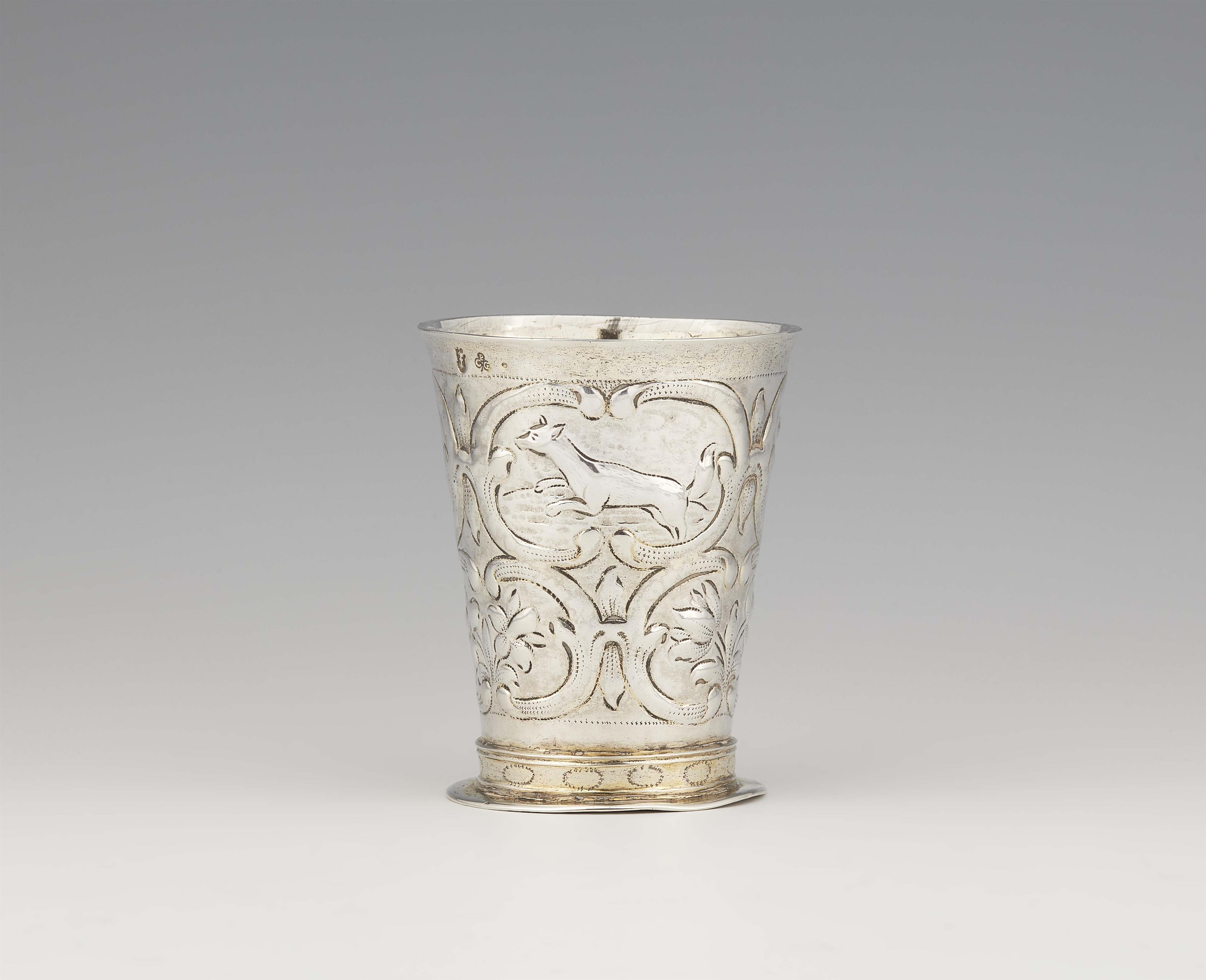 A Gdansk parcel gilt silver beaker - image-1