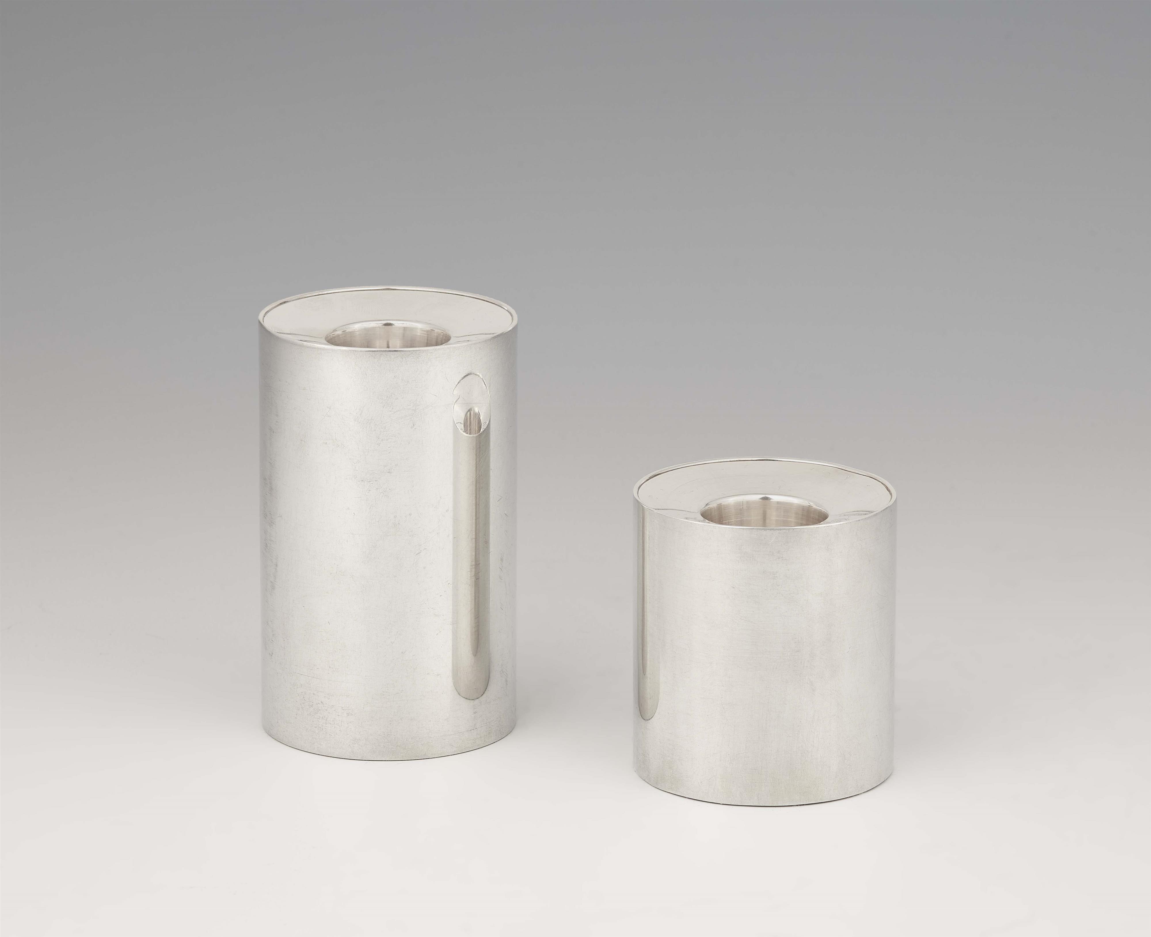 A pair of Copenhagen silver candlesticks - image-1