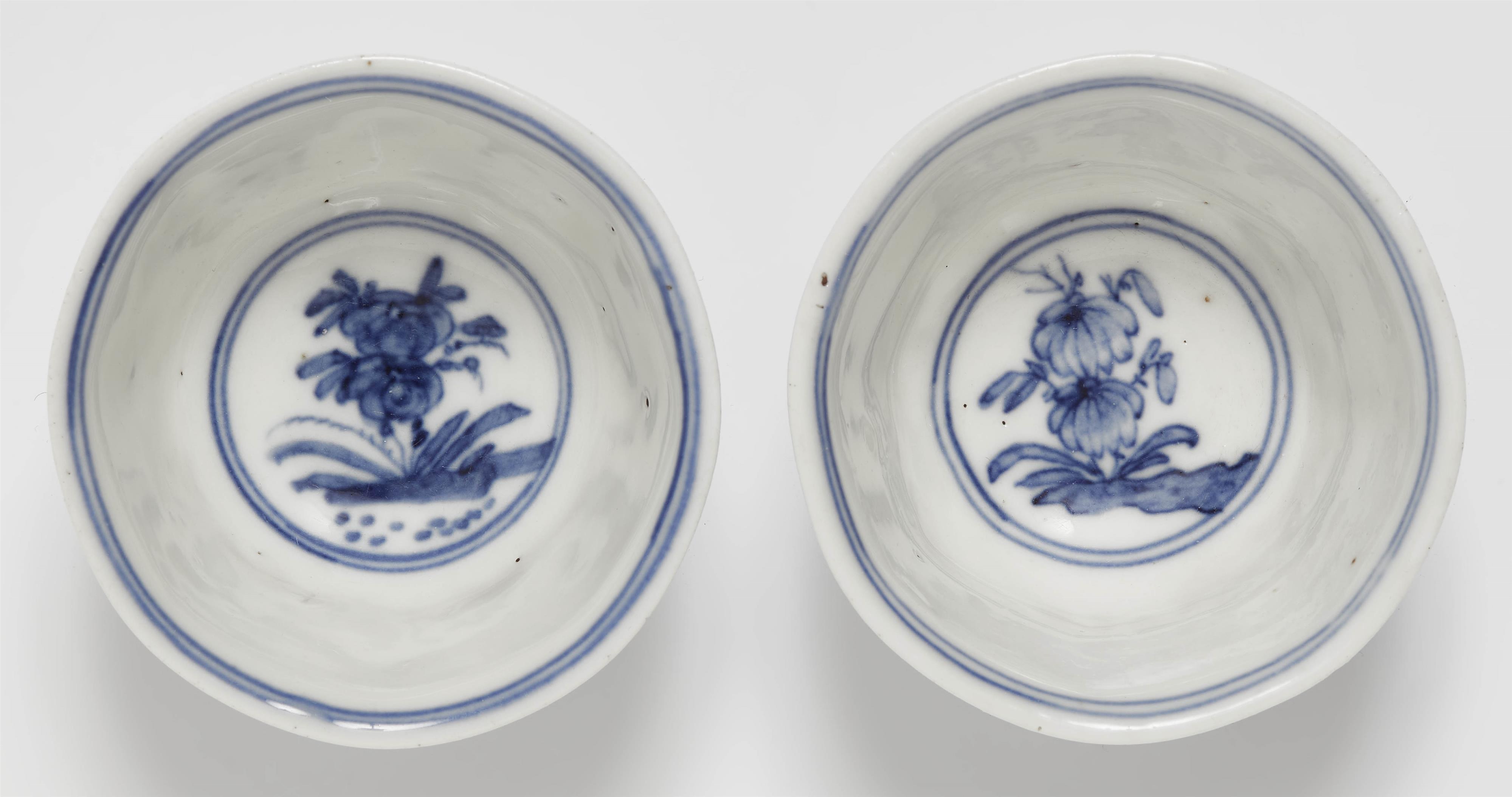 Two Meissen porcelain tea bowls with pseudo Chinese marks - image-2