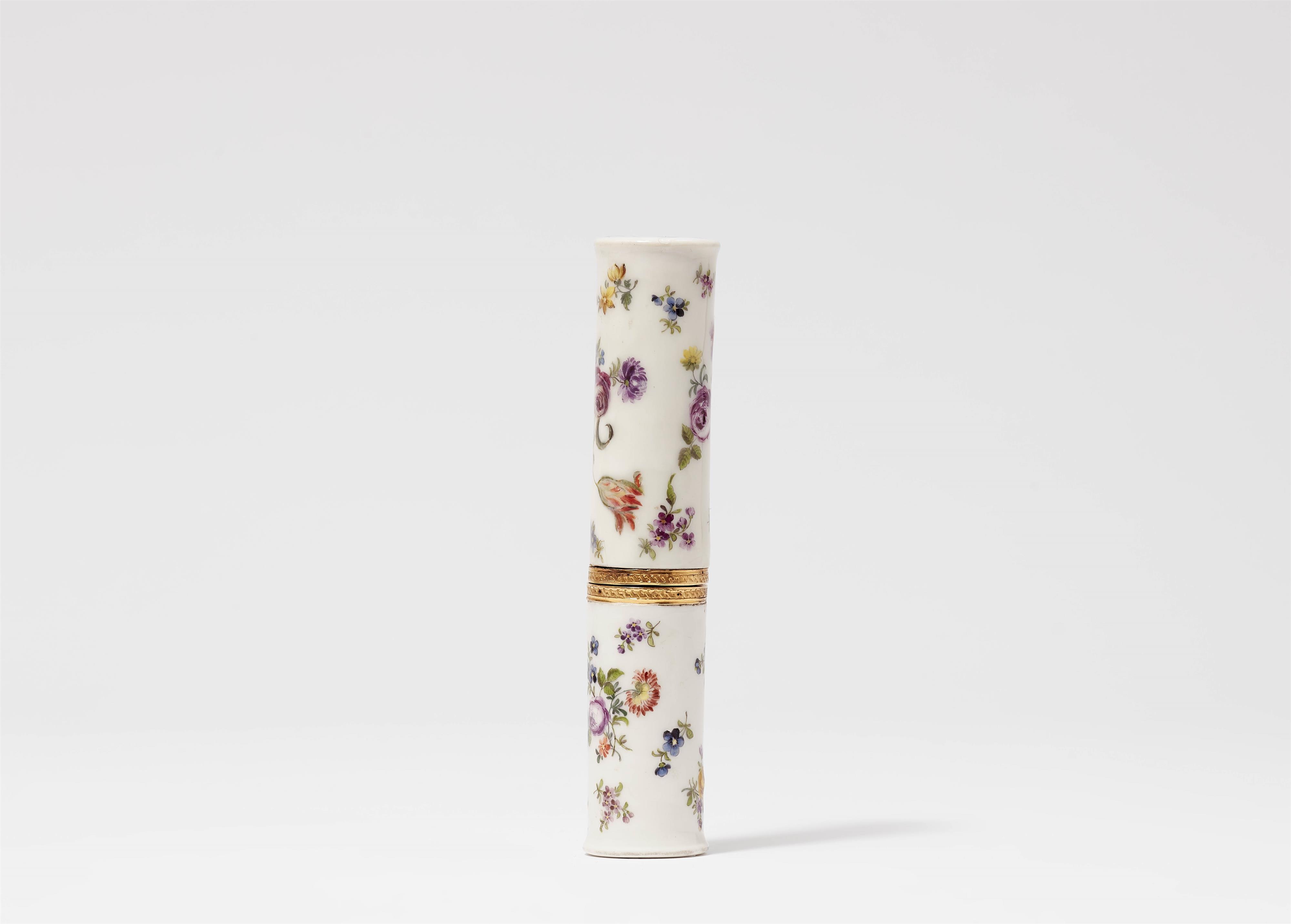 A Meissen porcelain cylindrical case - image-1