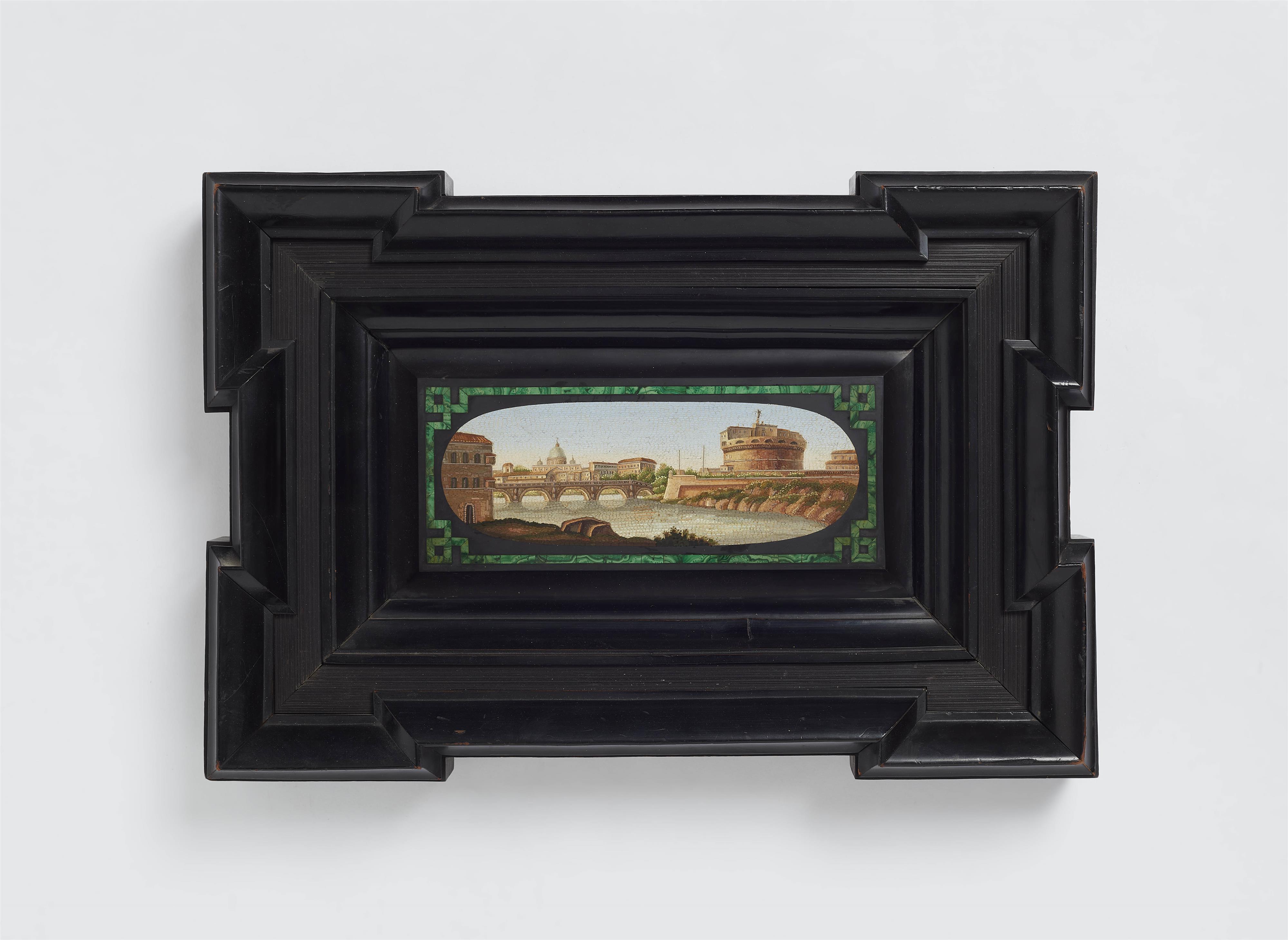 A micromosaic plaque "Il Tevere da Castel Sant'Angelo" - image-1