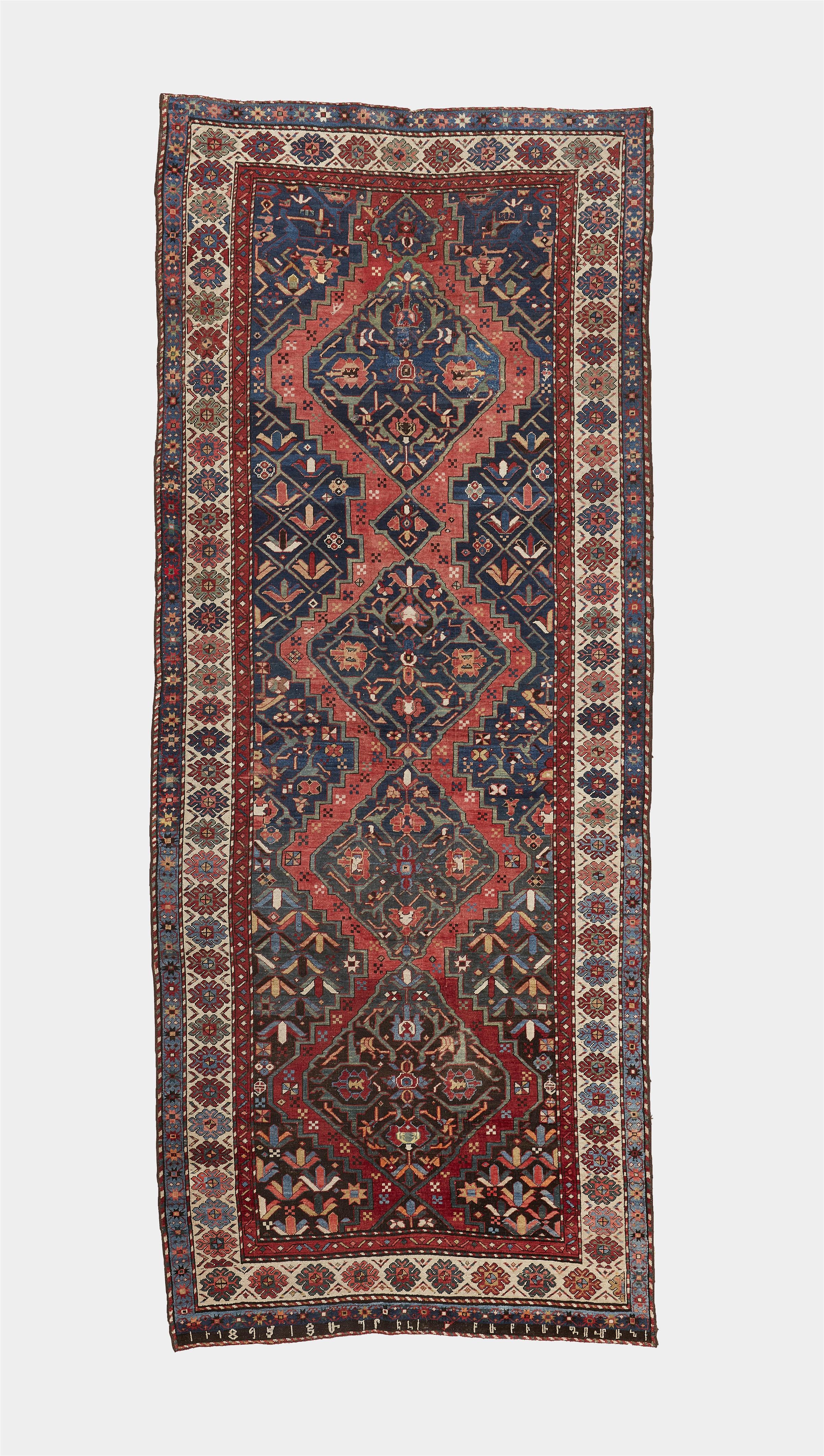 A dated Caucasian wool carpet - image-1