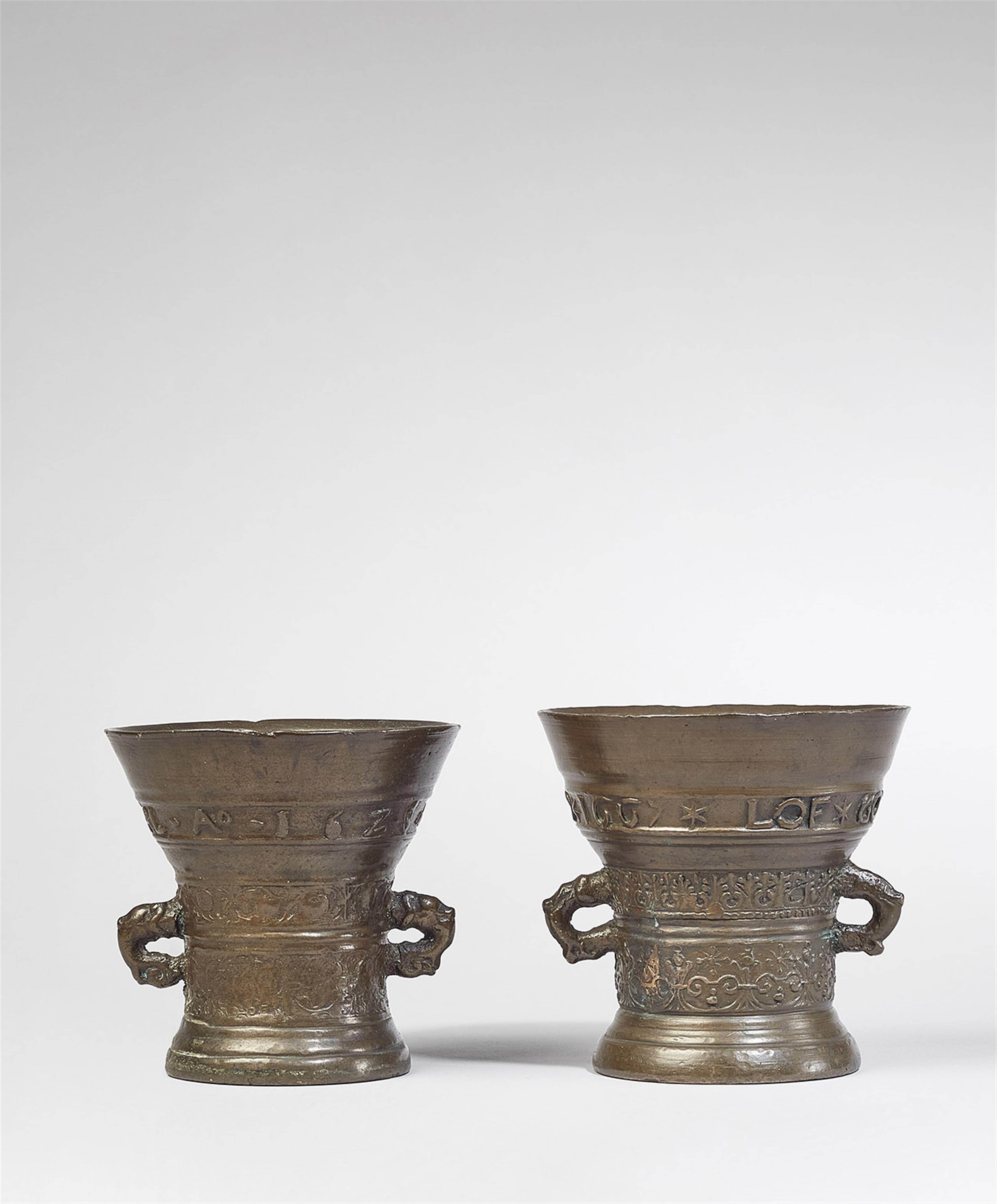 Two Dutch mortars with mottos - image-1