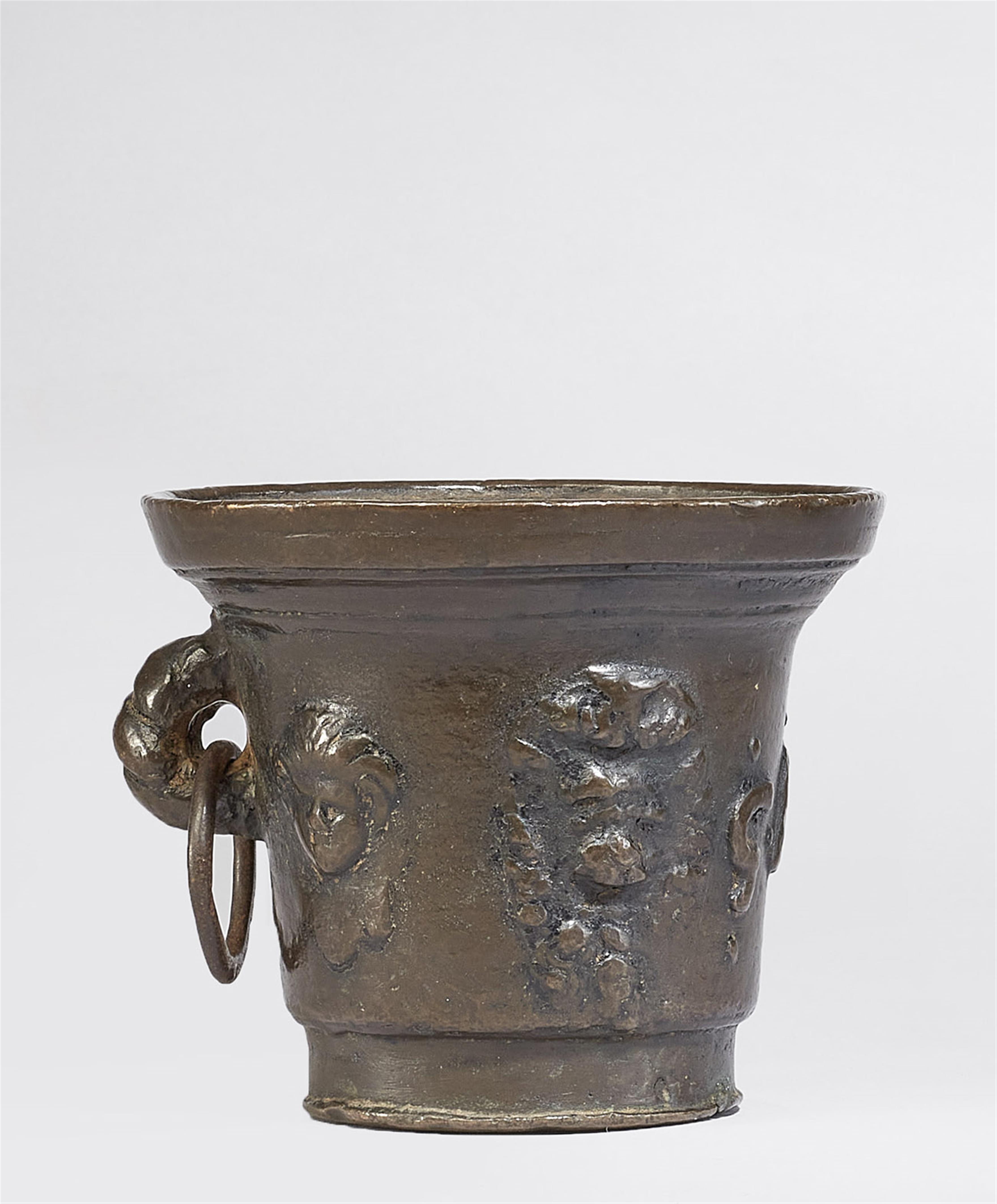 A Gothic single-handled mortar with mascarons - image-3