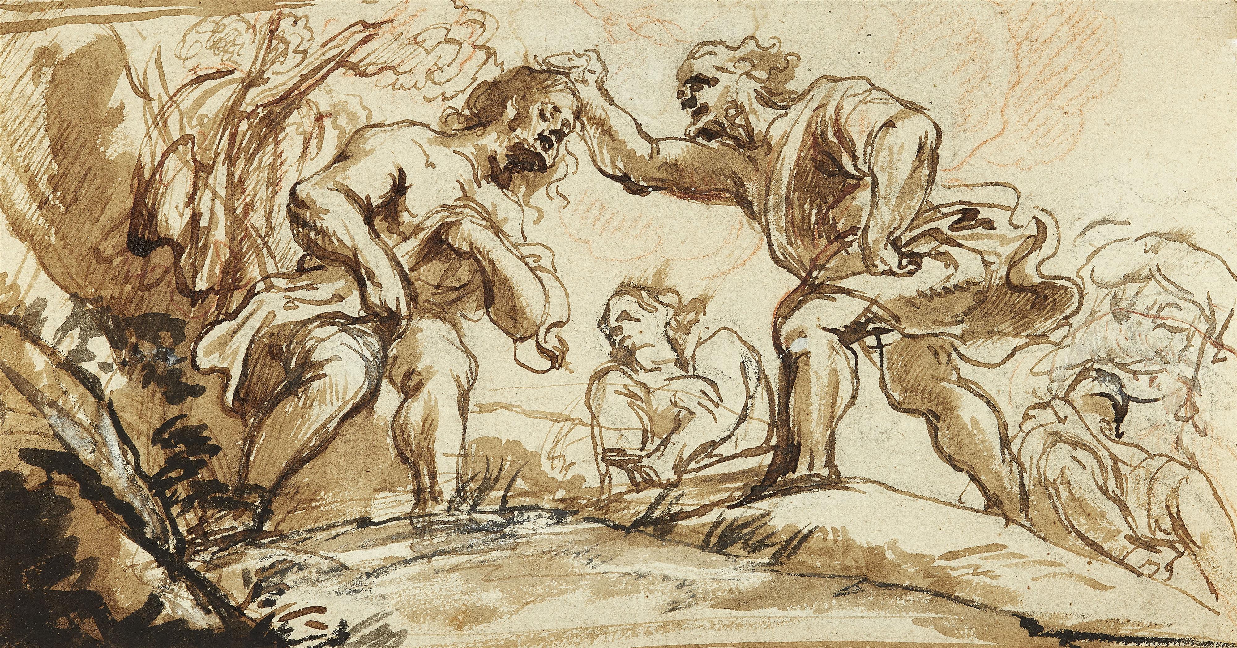 Italian School 17th century - The Baptism of Christ - image-1