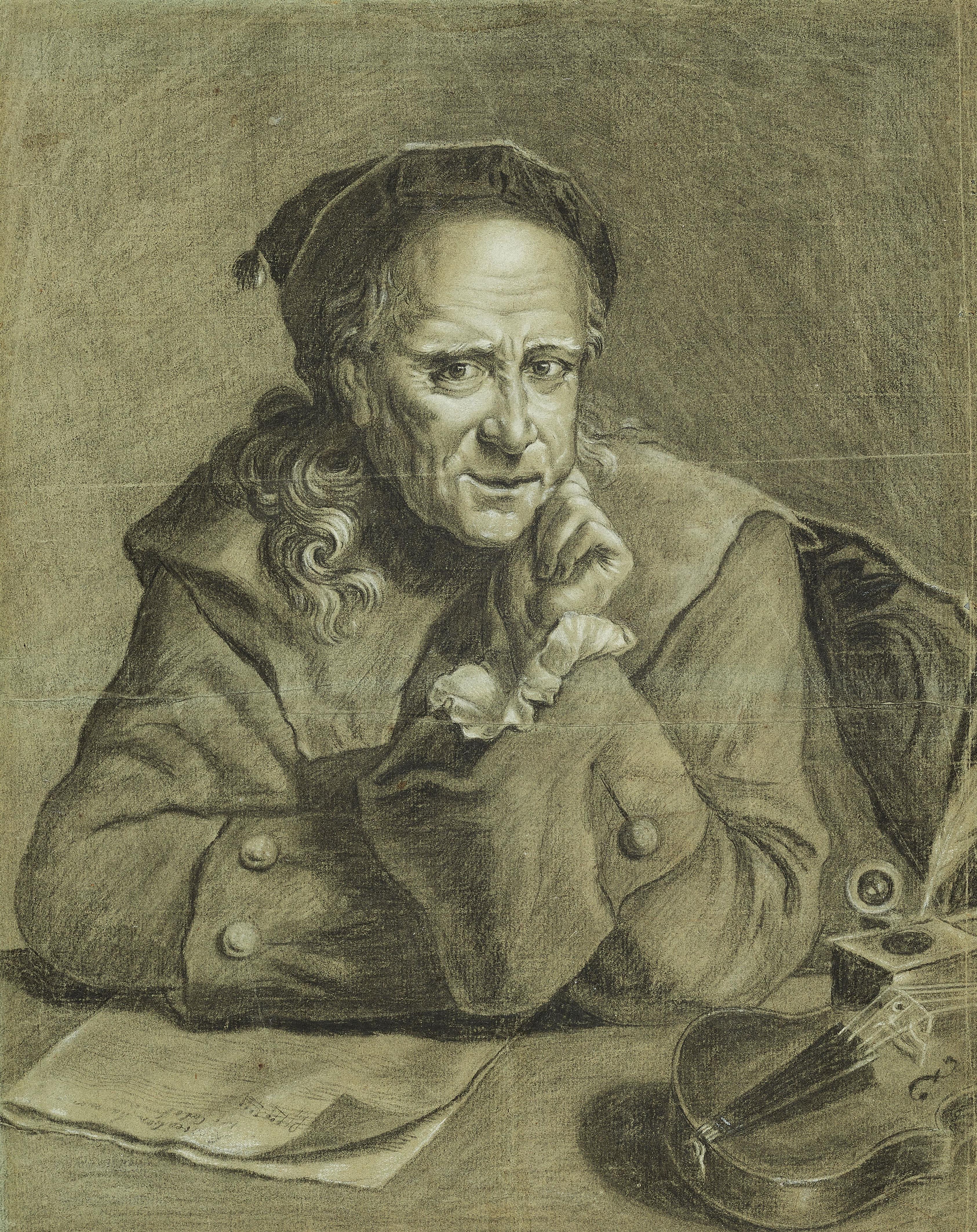 Jan Palthe, nach - Porträt des Komponisten CarloTessarini (1690-1766) - image-1