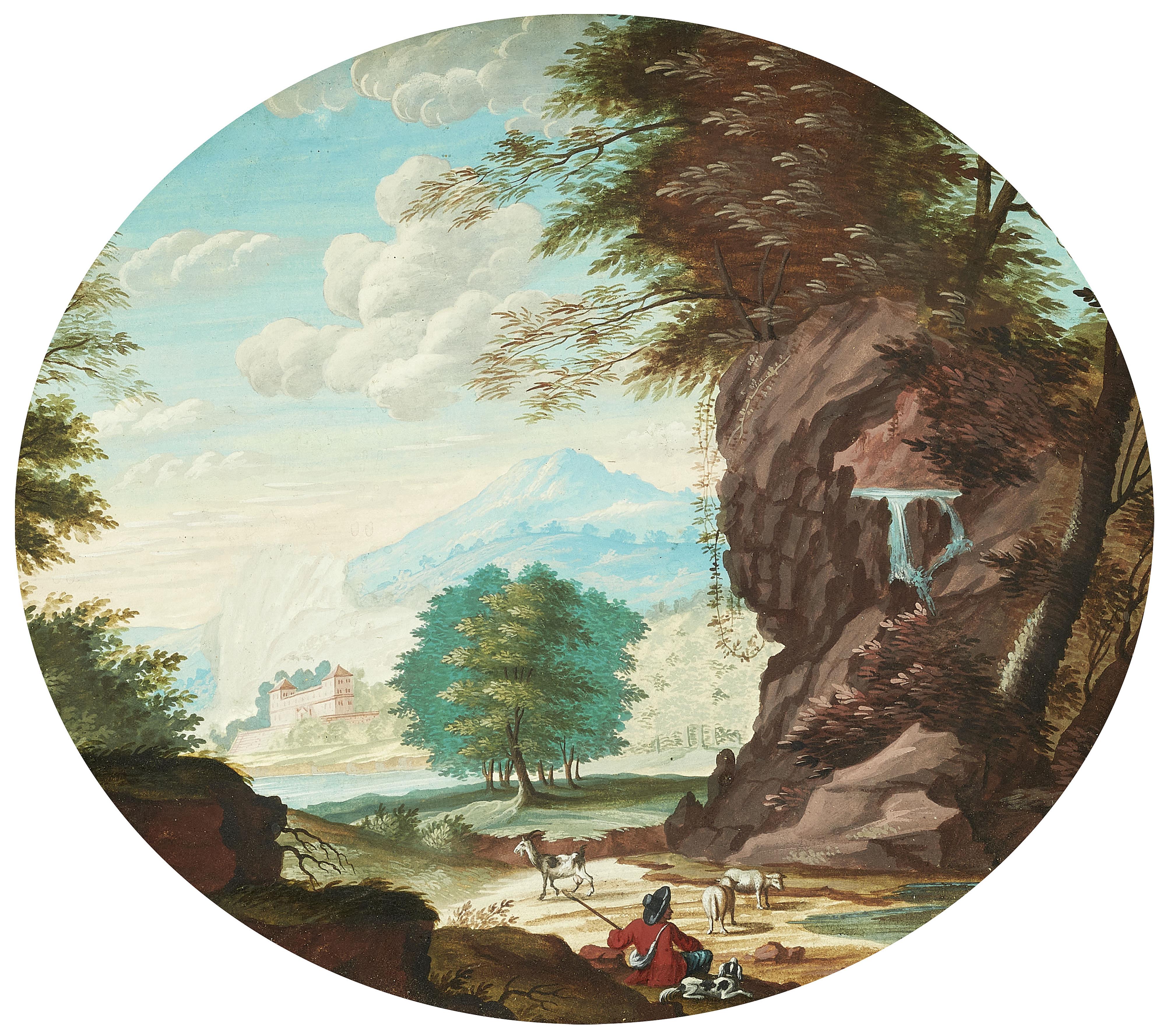 German School 18th century - Two Landscapes - image-2