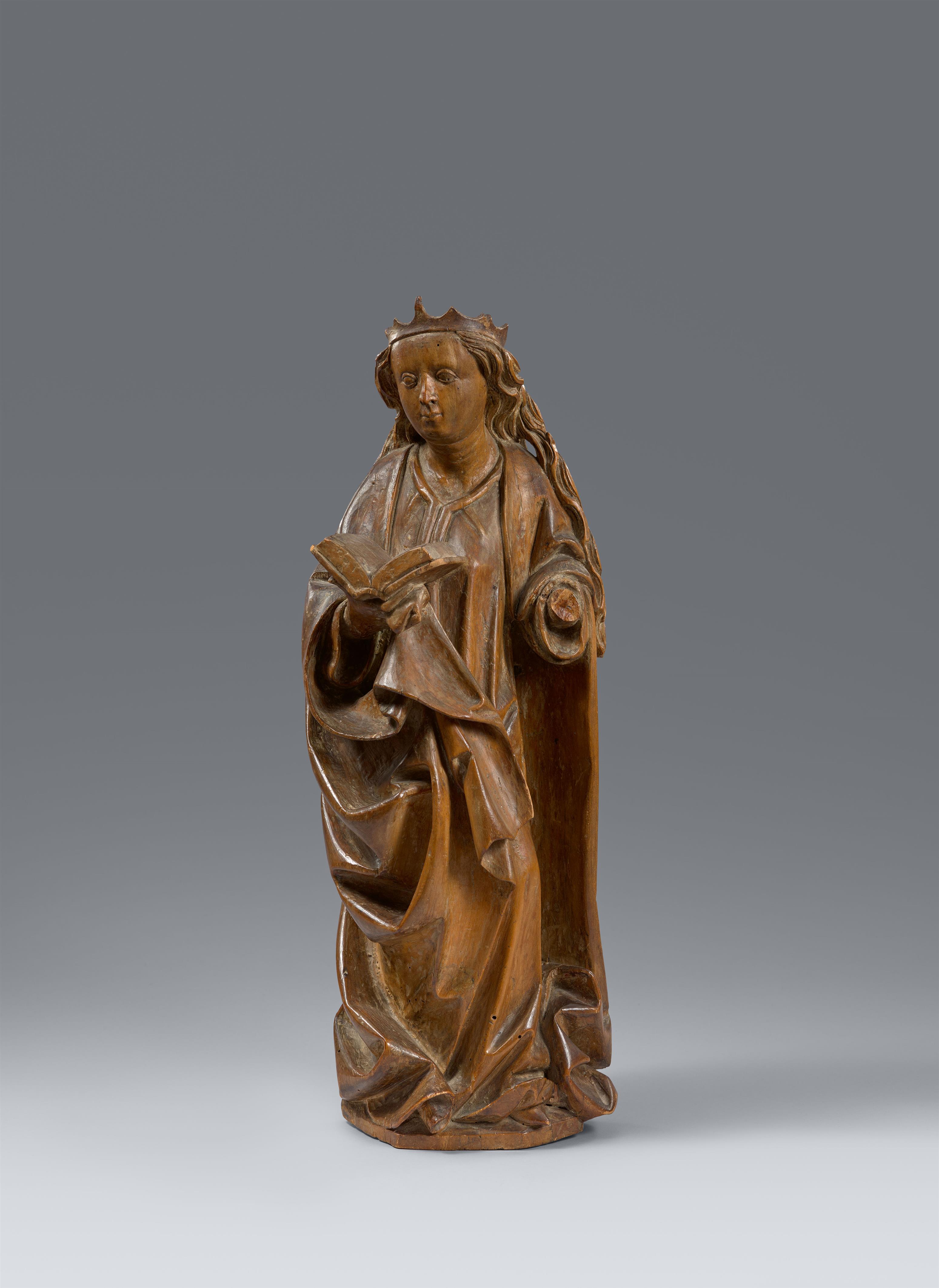 Upper Rhine-Region second half 15th century - A figure of a female saint, Upper Rhine Region, 2nd half 15th century - image-1