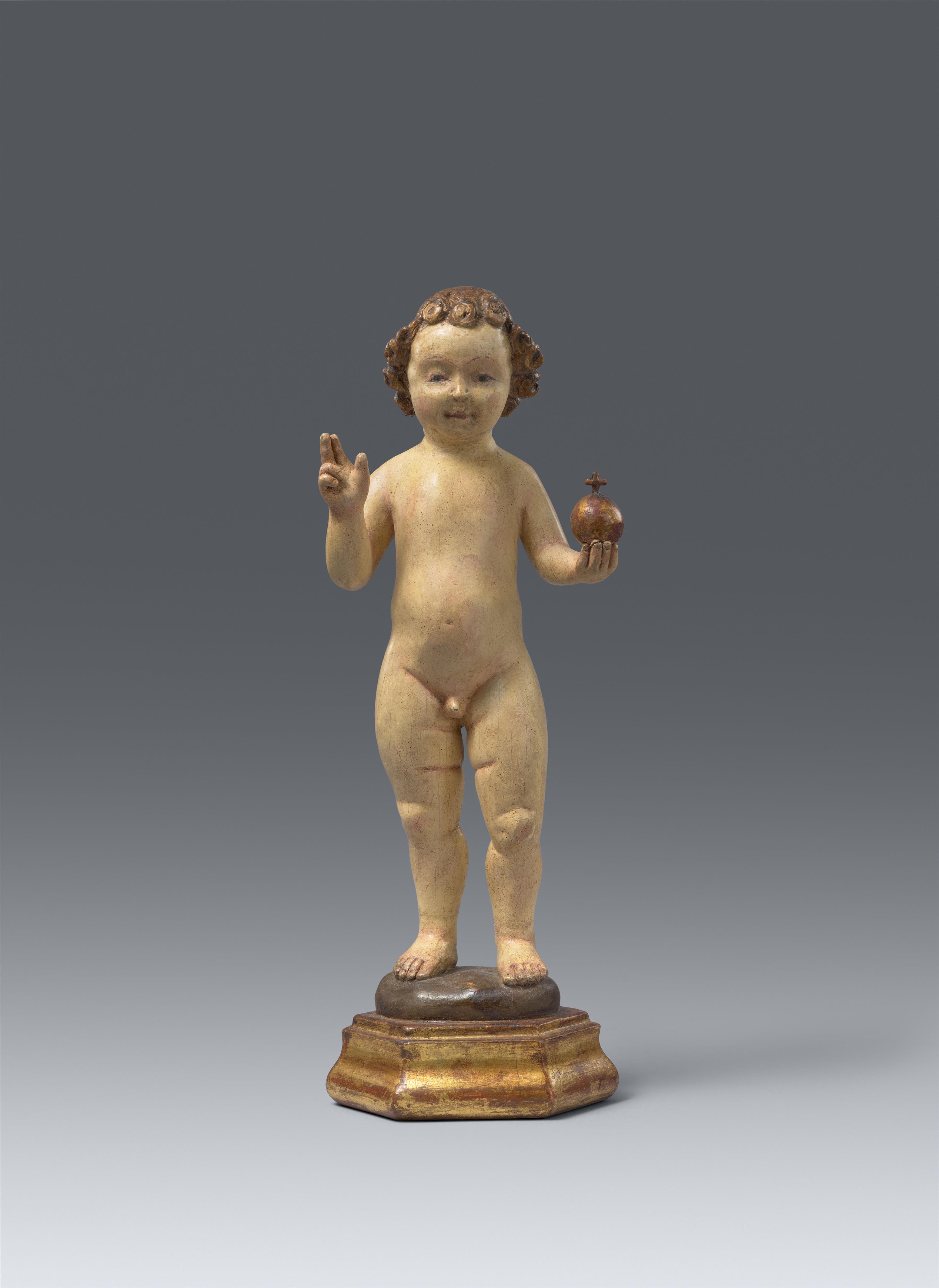 Mechelen circa 1510/1520 - A carved wood figure of the Blessing Christ Child, Mechelen, circa 1510/1520 - image-1