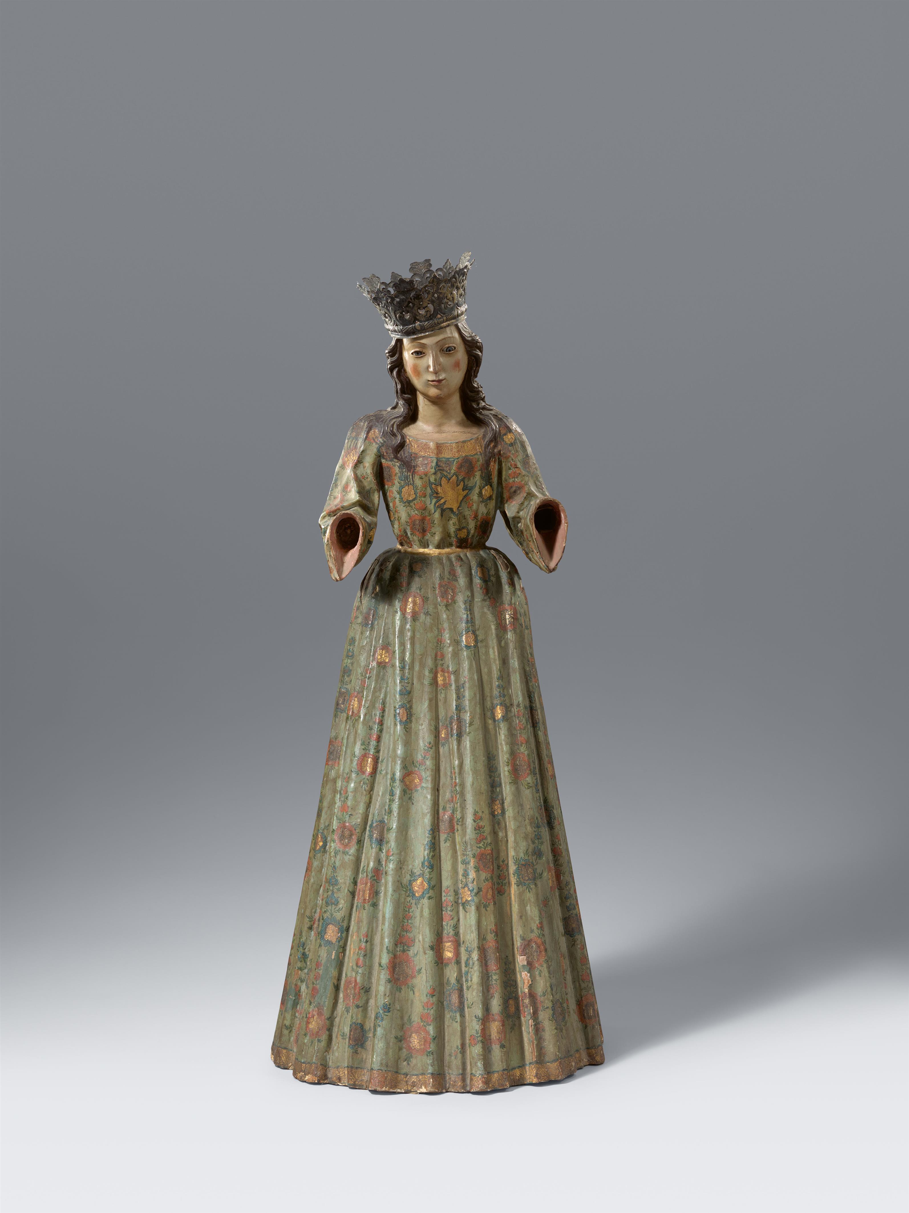 Spain around 1600 - A Spanish carved wood processional figure, around 1600 - image-1