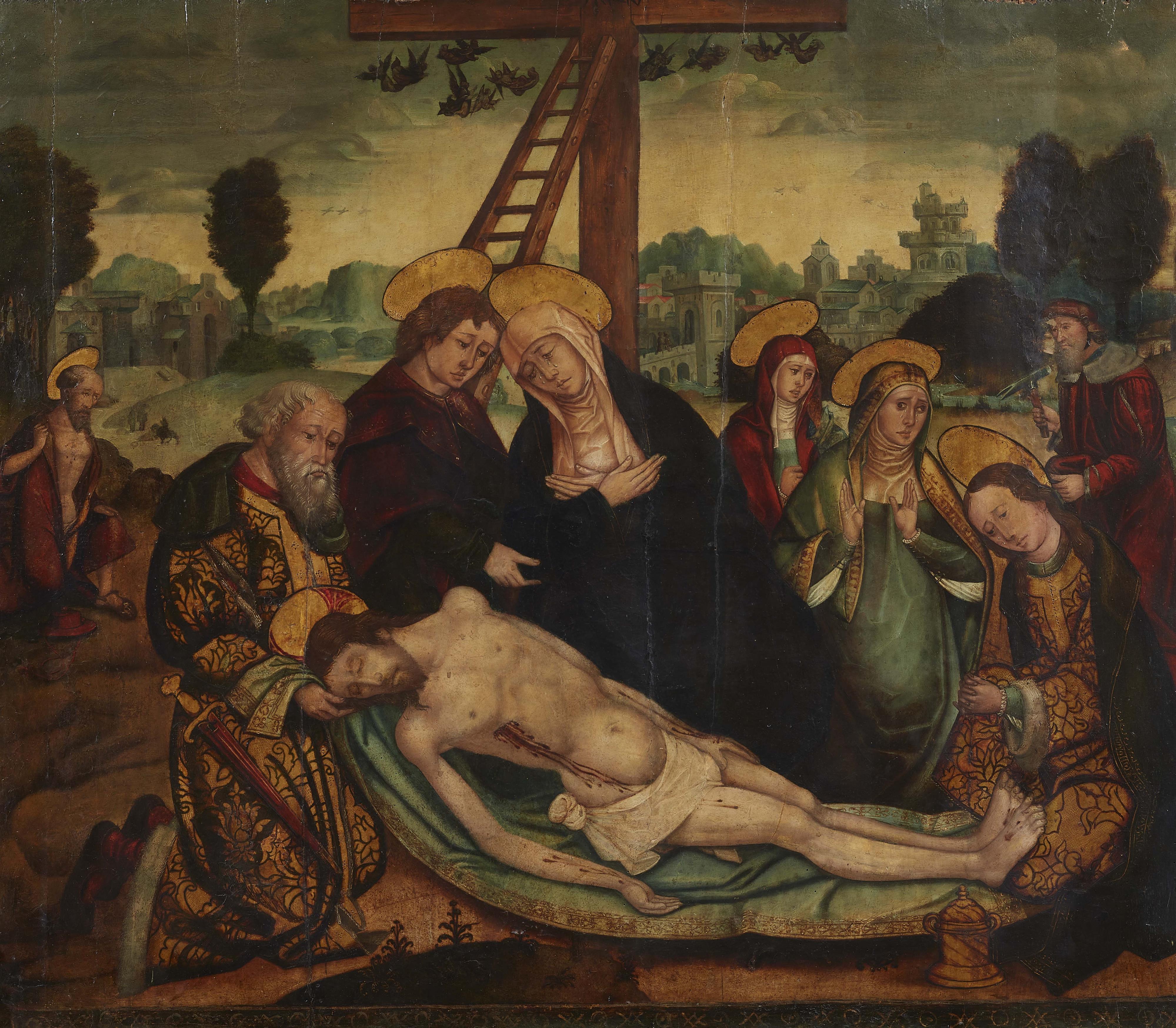 Hispano-Flemish School 16th century - The Lamentation of Christ - image-1