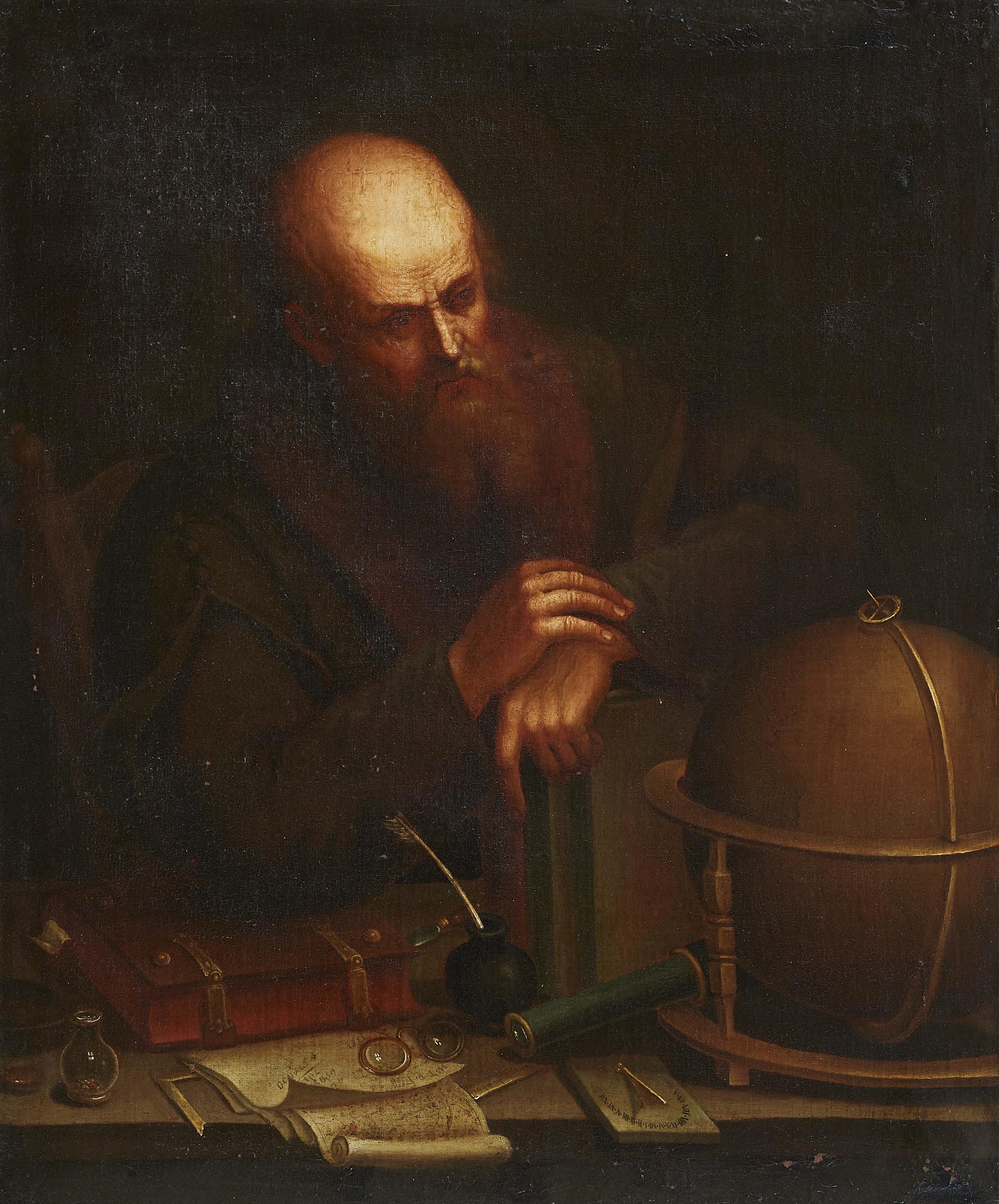 Probably Netherlandish School 18th Century - An Astronomer - image-1