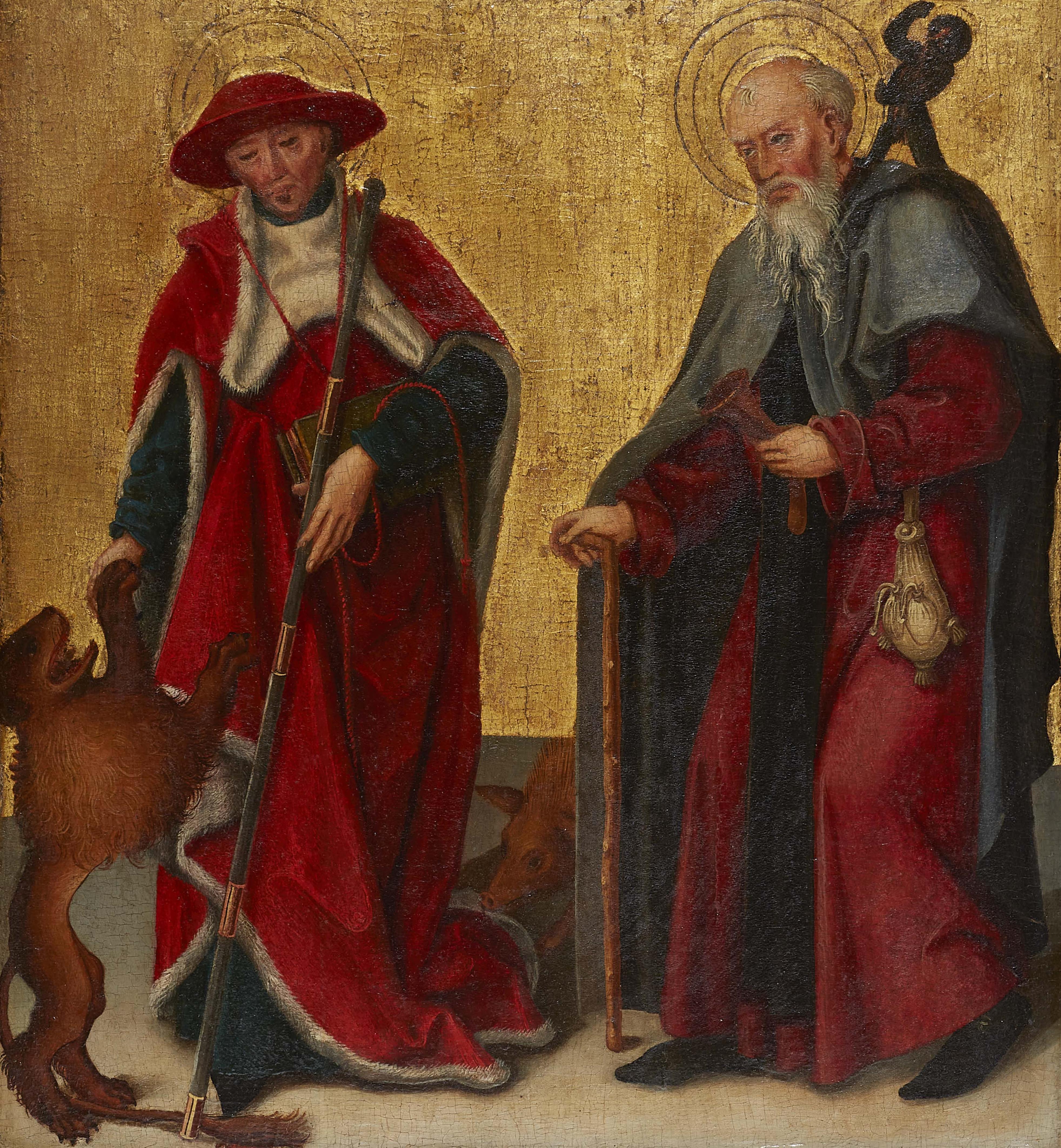 Probably Upper Rhine-Region second half 15h century - Saints Jerome and Anthony - image-1